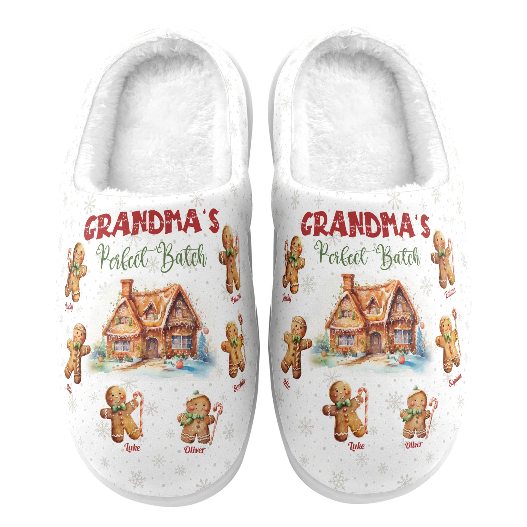 Grandma's Perfect Patch - Personalized Slippers - Image 5