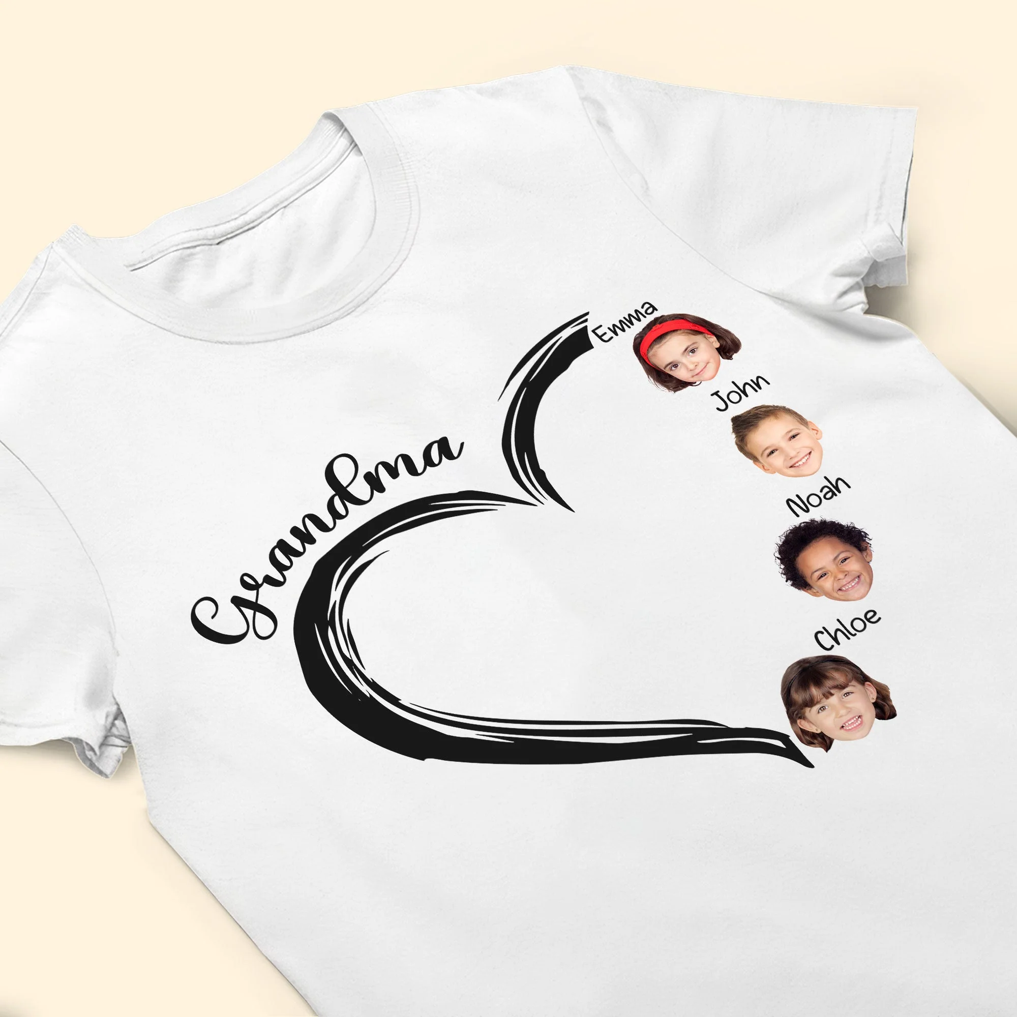 Grandma's Sweetheart - Personalized Photo Shirt - Image 5