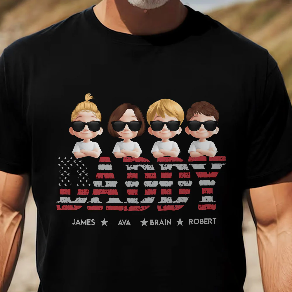 Grandpa Title Pattern - Personalized Shirt - Image 2