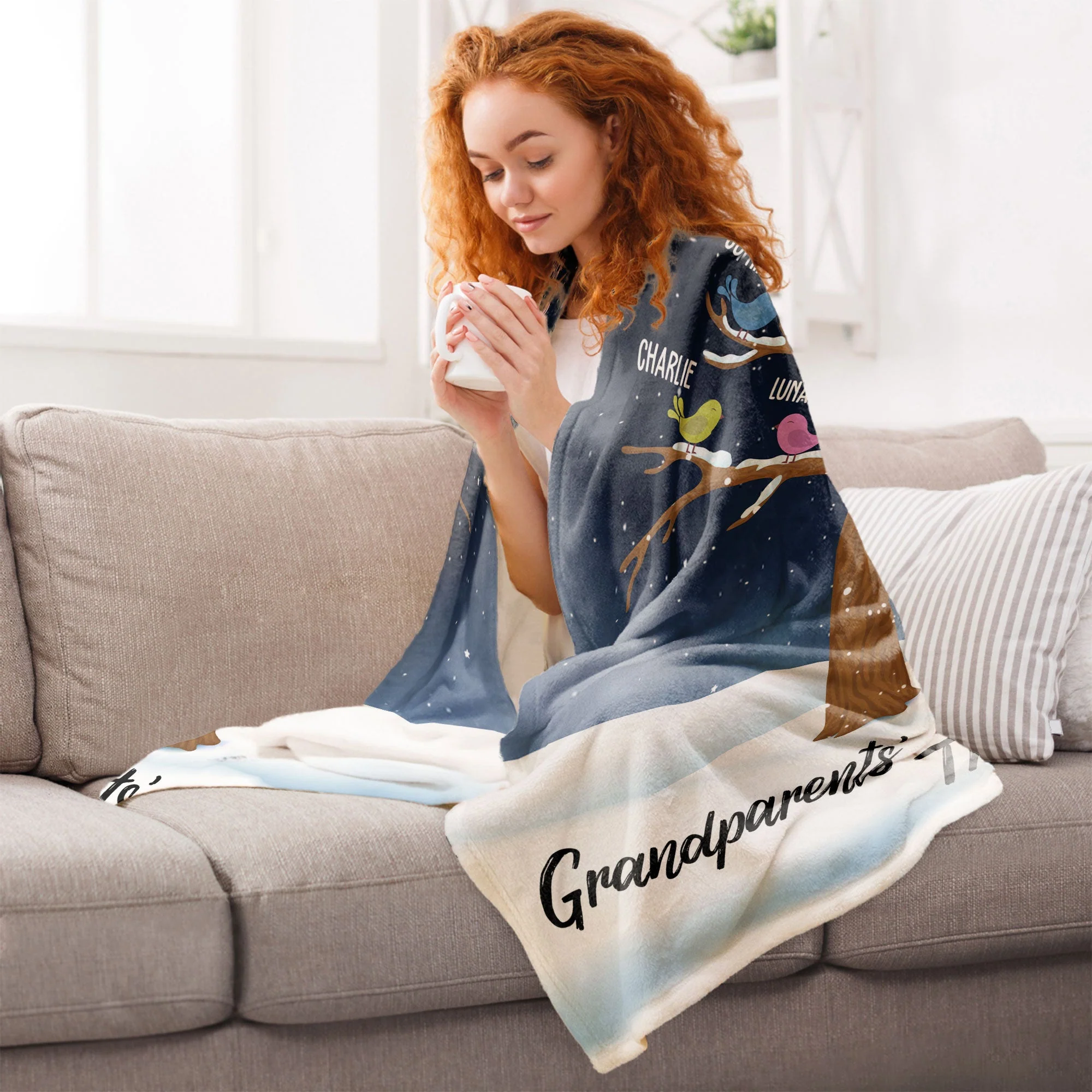 Grandparents' Treasures - Personalized Blanket - Image 5