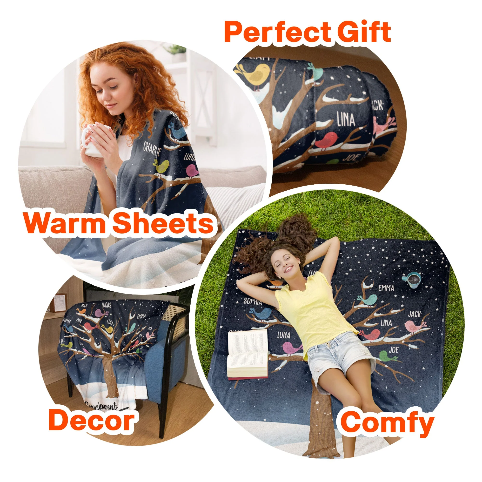 Grandparents' Treasures - Personalized Blanket - Image 6