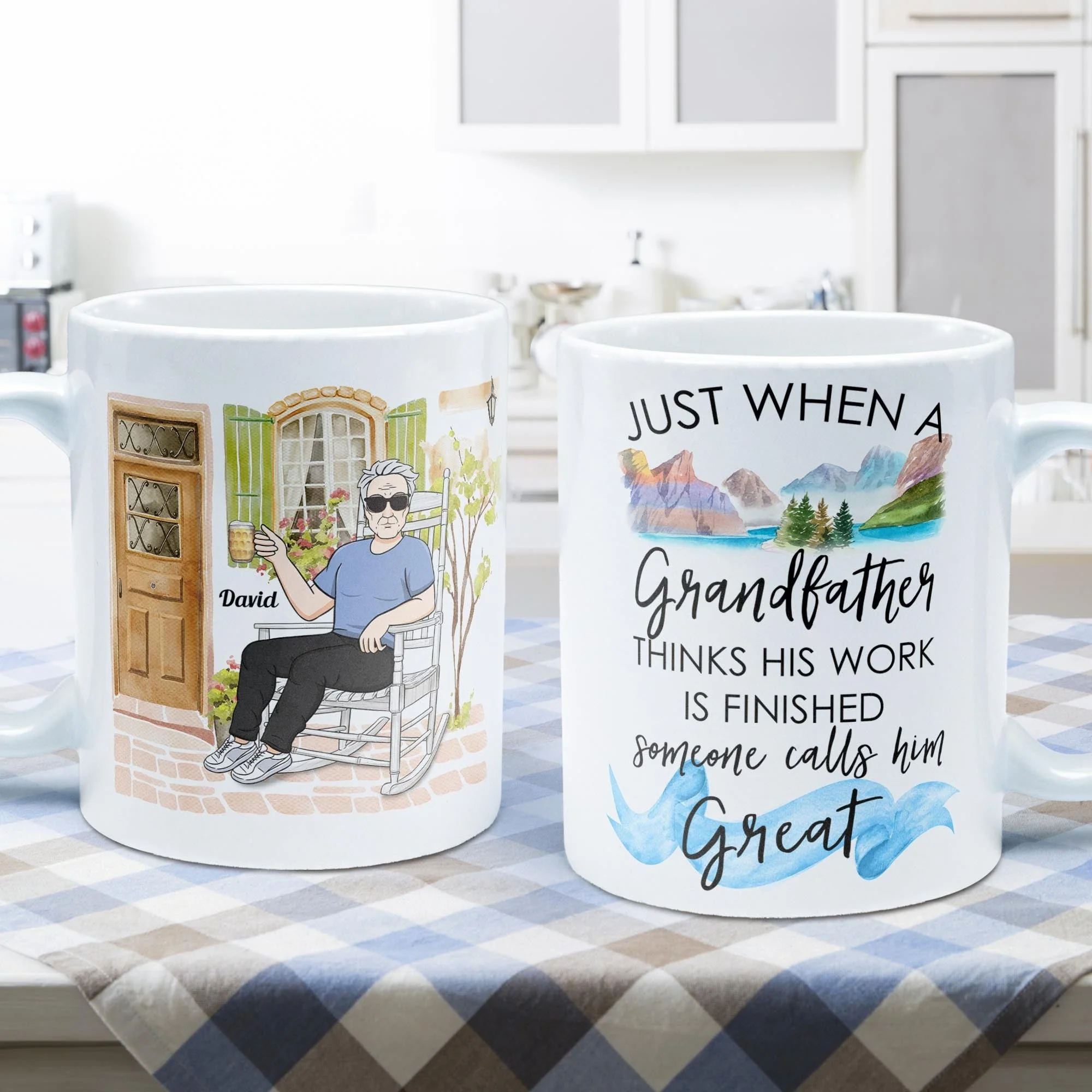 Great Grandparent - Personalized Mug - Pregnancy, Baby Announcement Gift For Great - Grandma, Grandma , Great Grandpa, Grandpa  - Baby Reveal To Family - Image 5