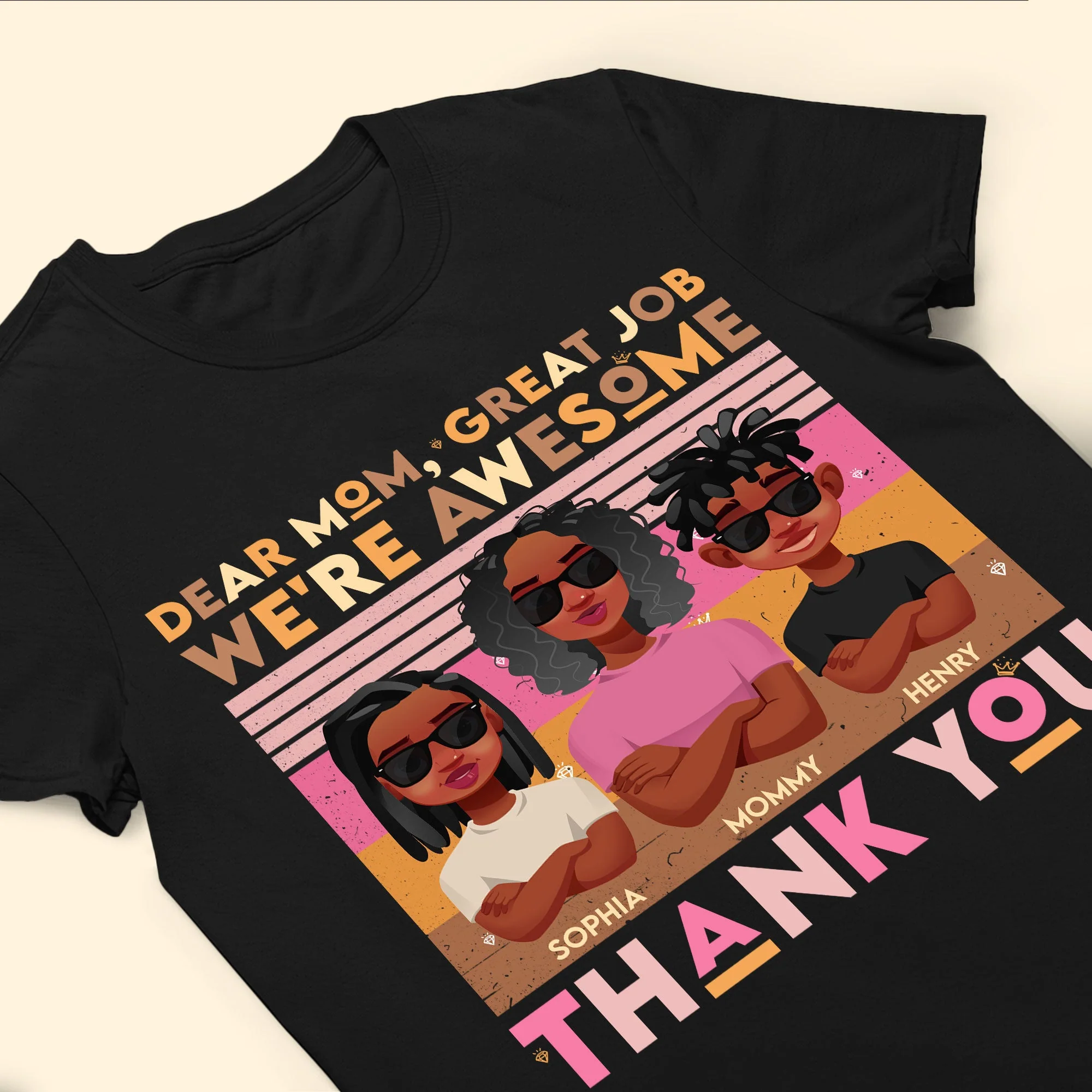 Great Job Mom. Thank You! - Personalized Shirt - Image 3