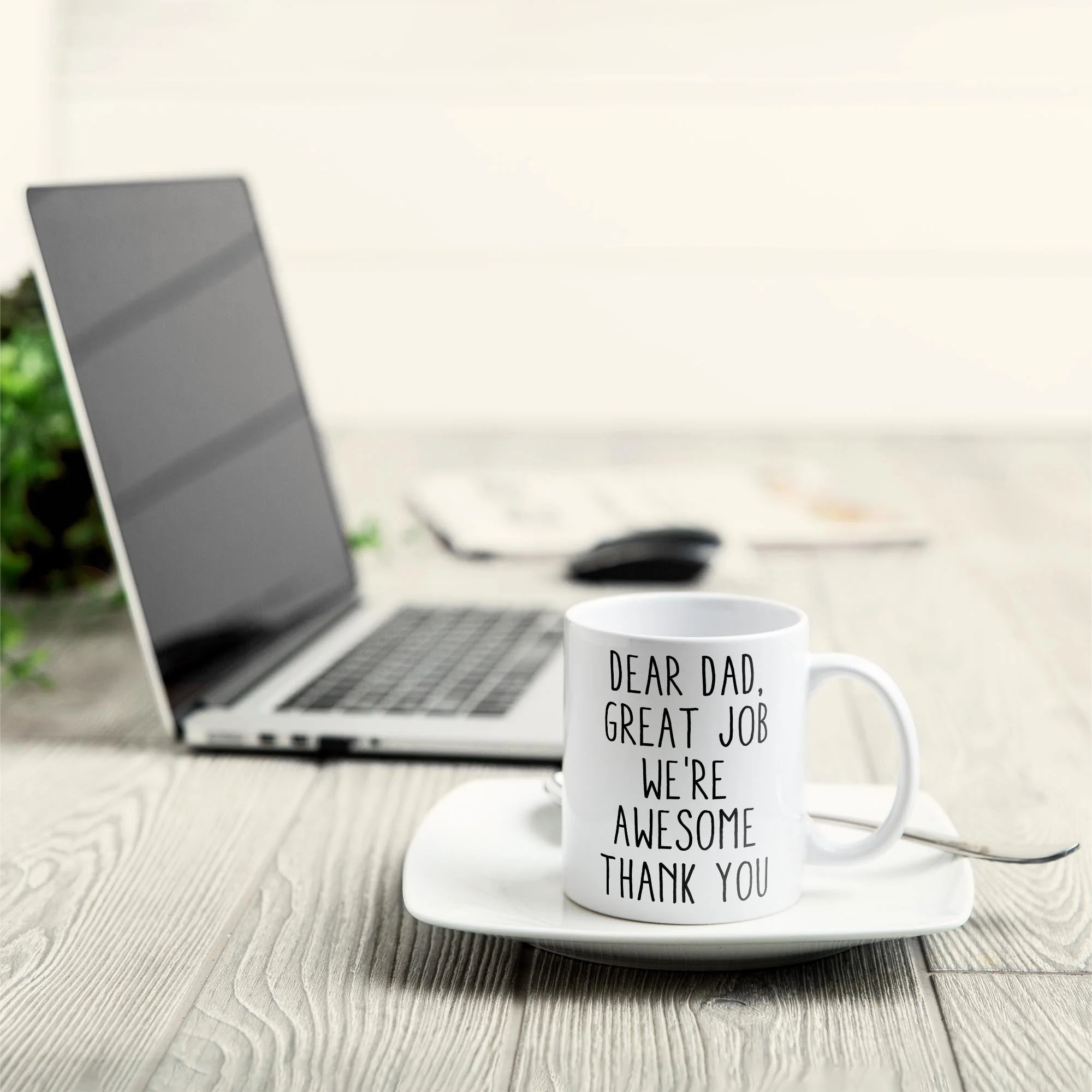 Great Job We're Awesome Thank You - Personalized Mug - Father's Day, Birthday Gift For Dad, Father, Husband, Daughter, Son - Image 4