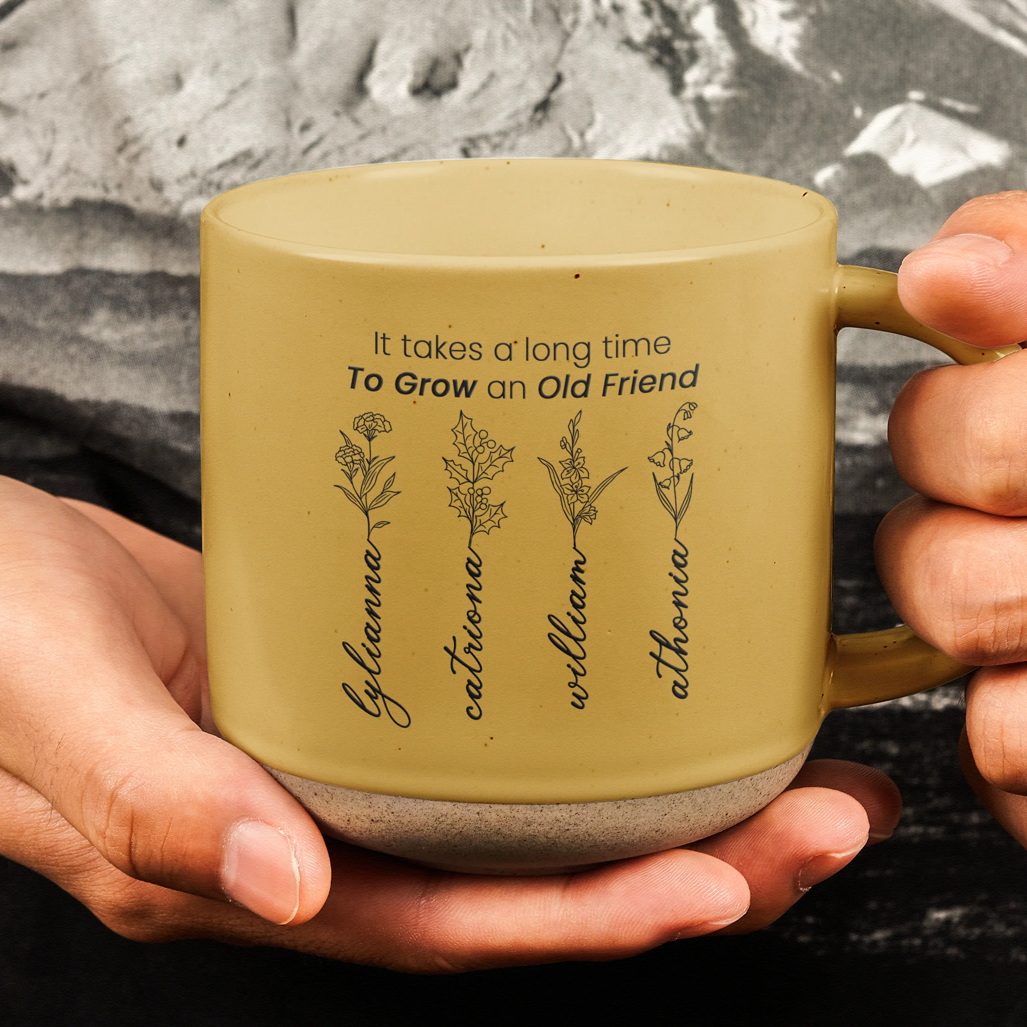 Grow An Old Friend - Personalized Pottery Mug - Image 2