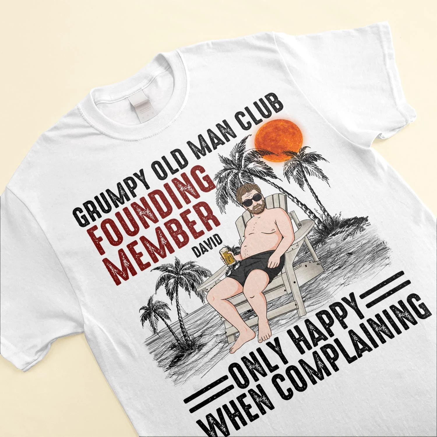 Grumpy Old Man Club - Personalized Shirt - Birthday, Funny, Father's Day Gift For Husband, Dad, Father, Papa - Image 3
