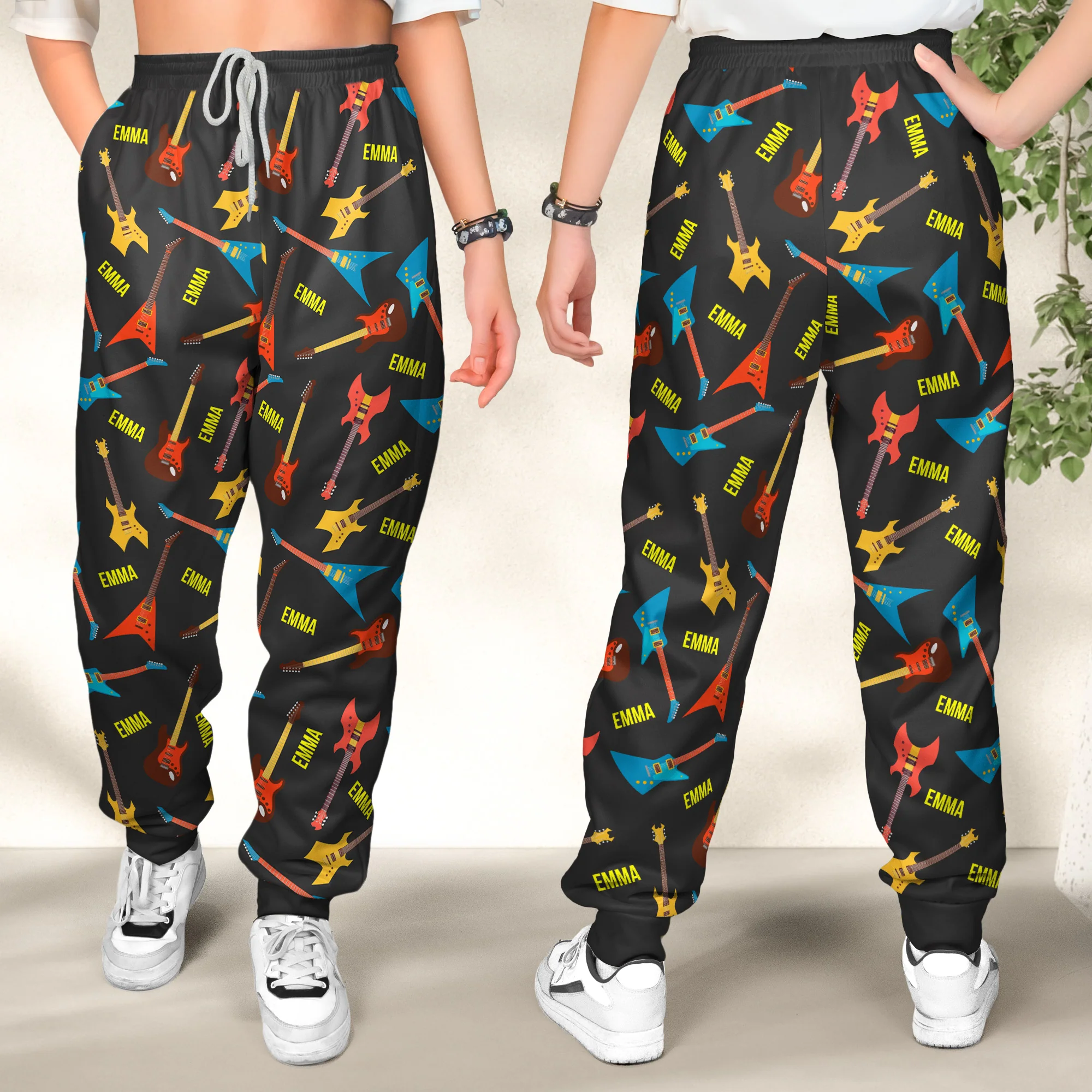 Guitar Lovers, Guitarist - Personalized Sweatpants, Lounge Pants With Pockets - Image 4