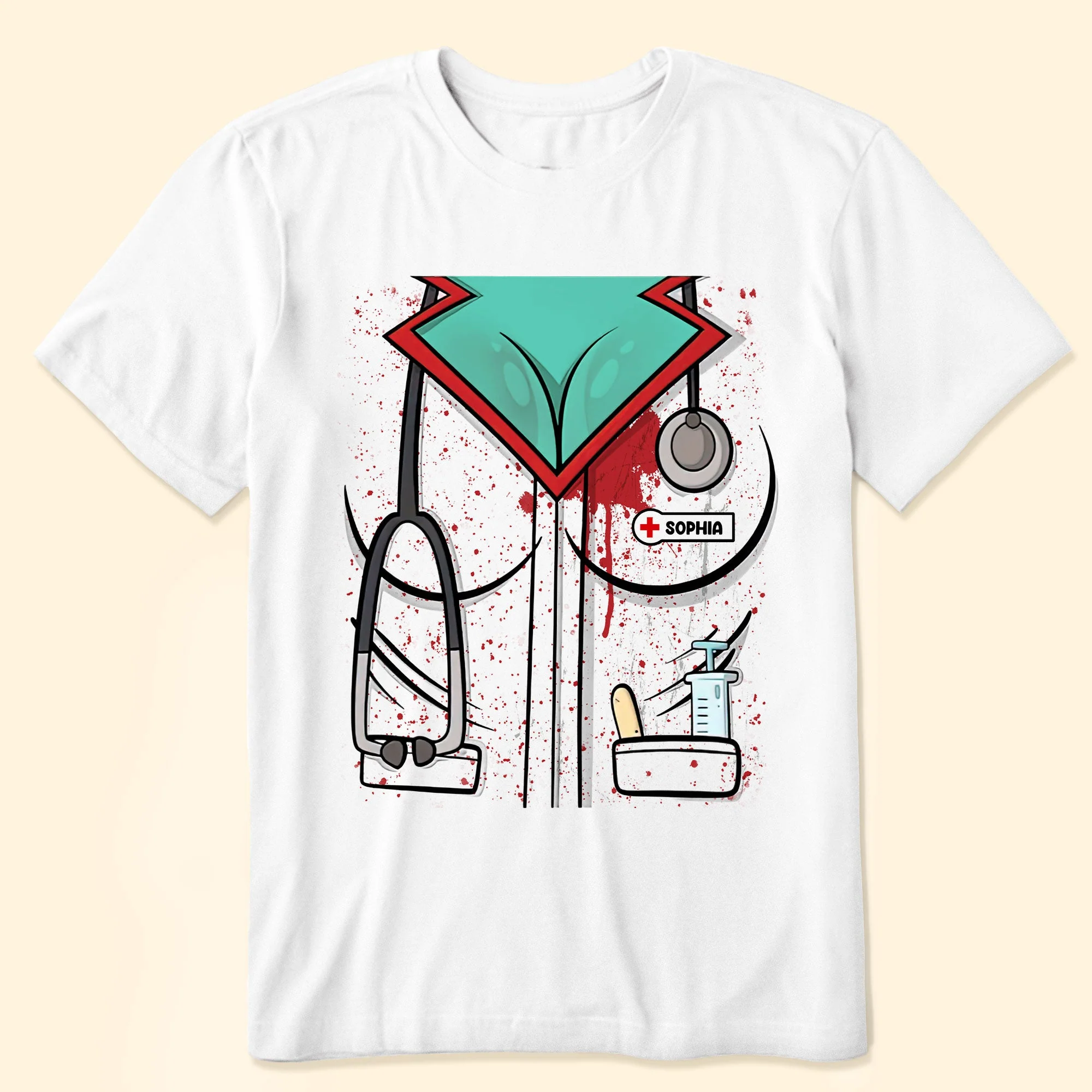 Halloween Costume For Women With Name - Personalized Shirt - Image 2