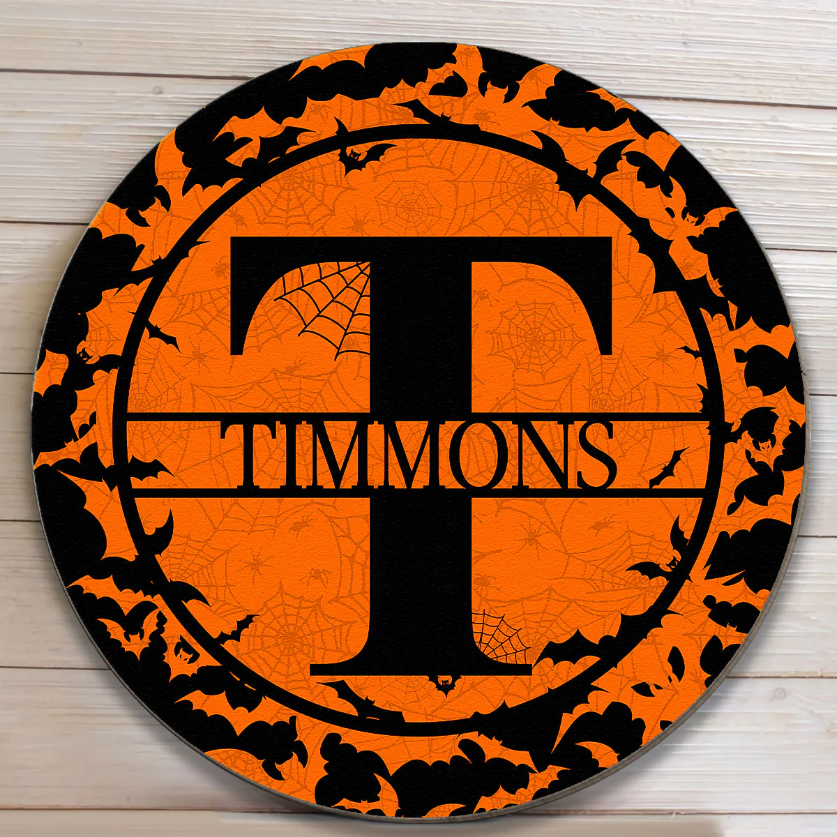 Halloween Spooky Custom Letter Family Name - Personalized Wood Sign - Image 4