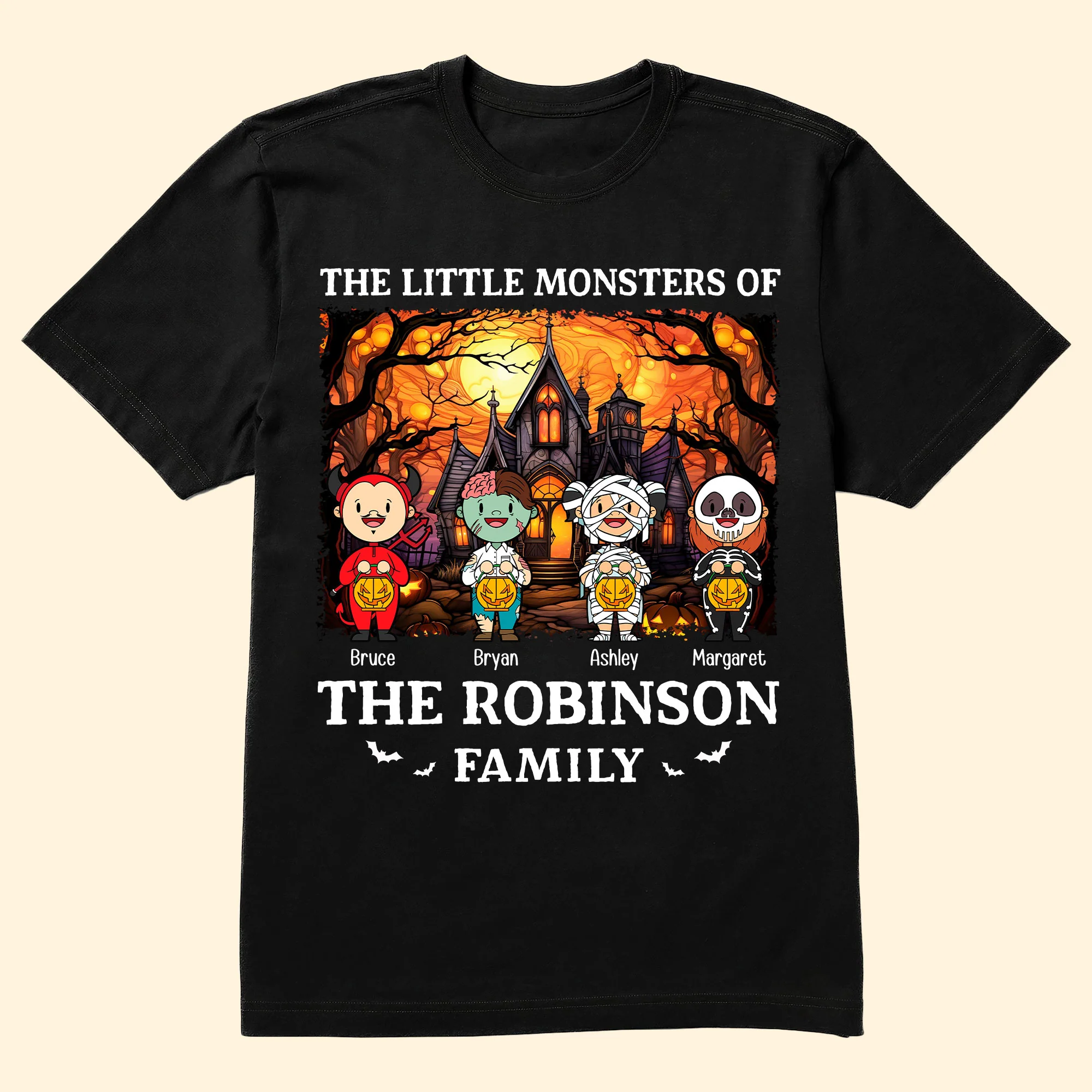Halloween The Little Monsters Of My Family - Personalized Shirt - Image 4