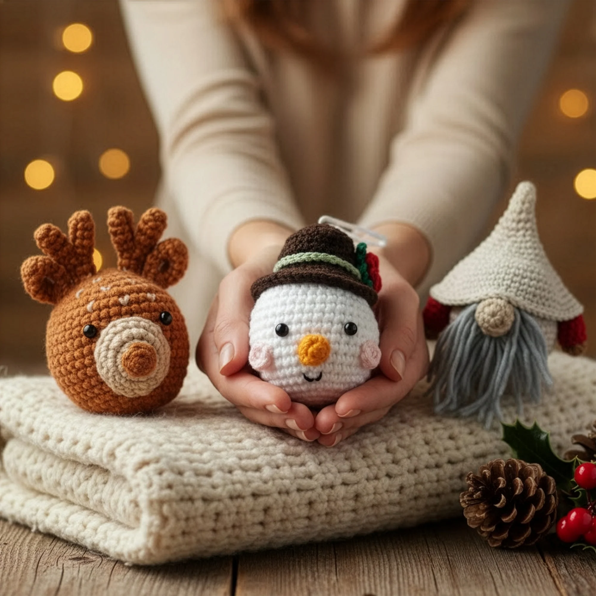 Handmade Christmas Friends Set - Crochet Ornament - Image 5