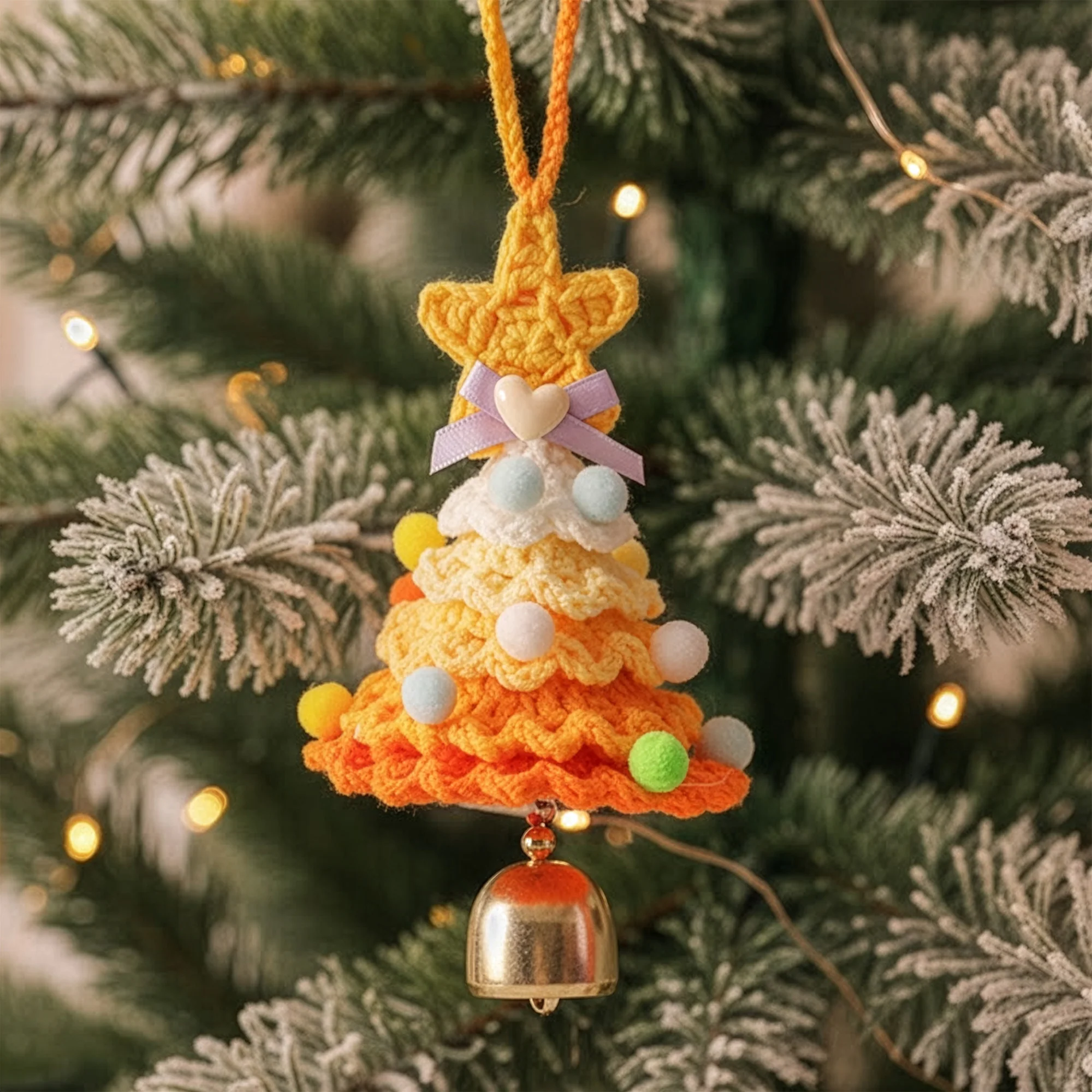 Handmade Colorful Christmas Tree - Crochet Ornament - Image 7