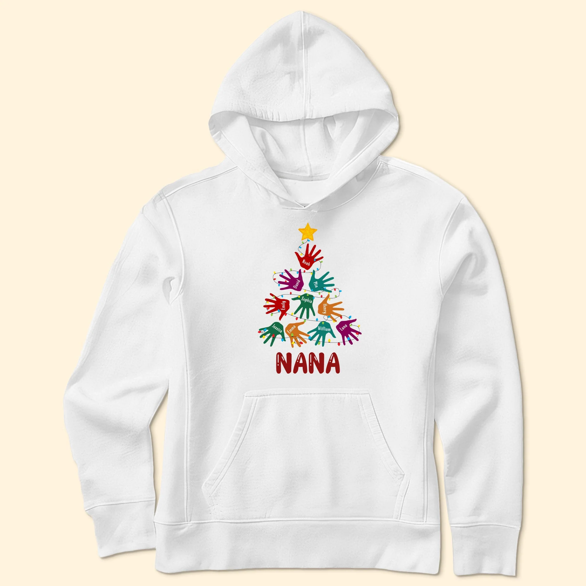 Handprint Christmas Tree - Personalized Shirt - Image 6