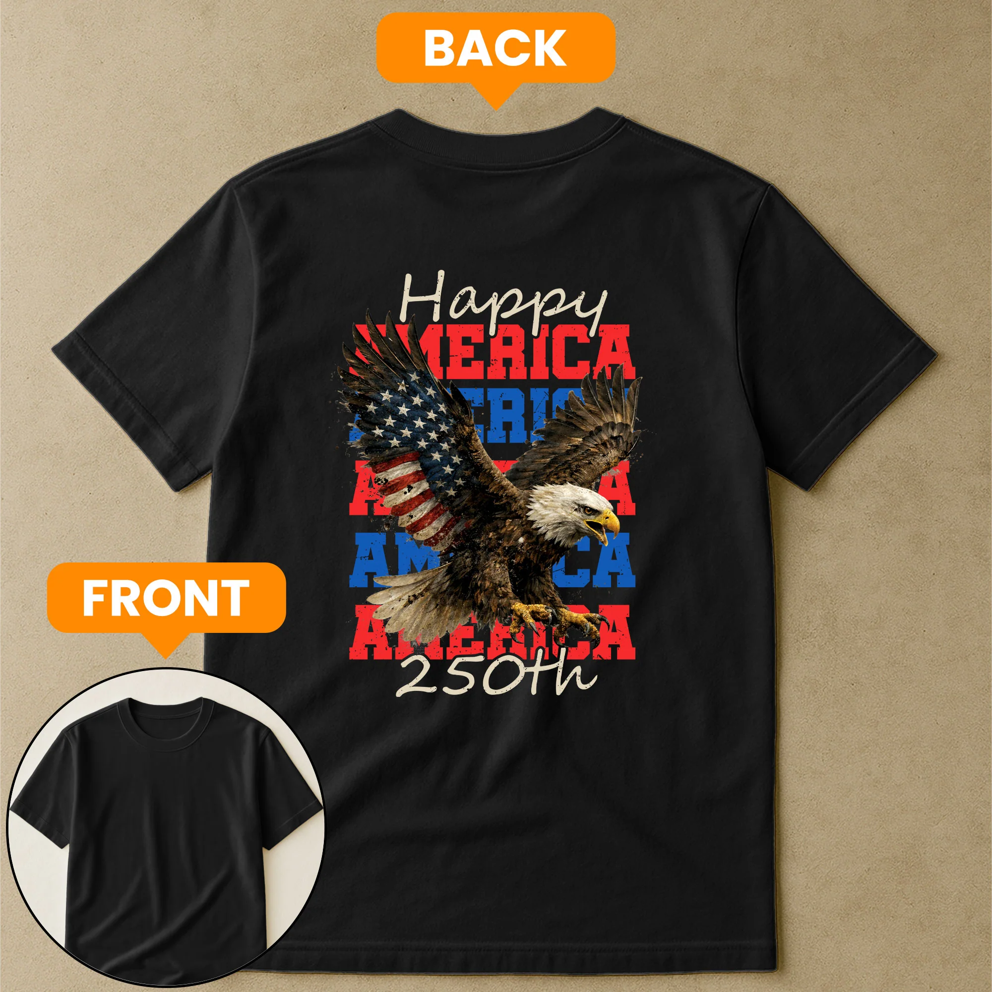 Happy 250th America - Shirt - Image 3