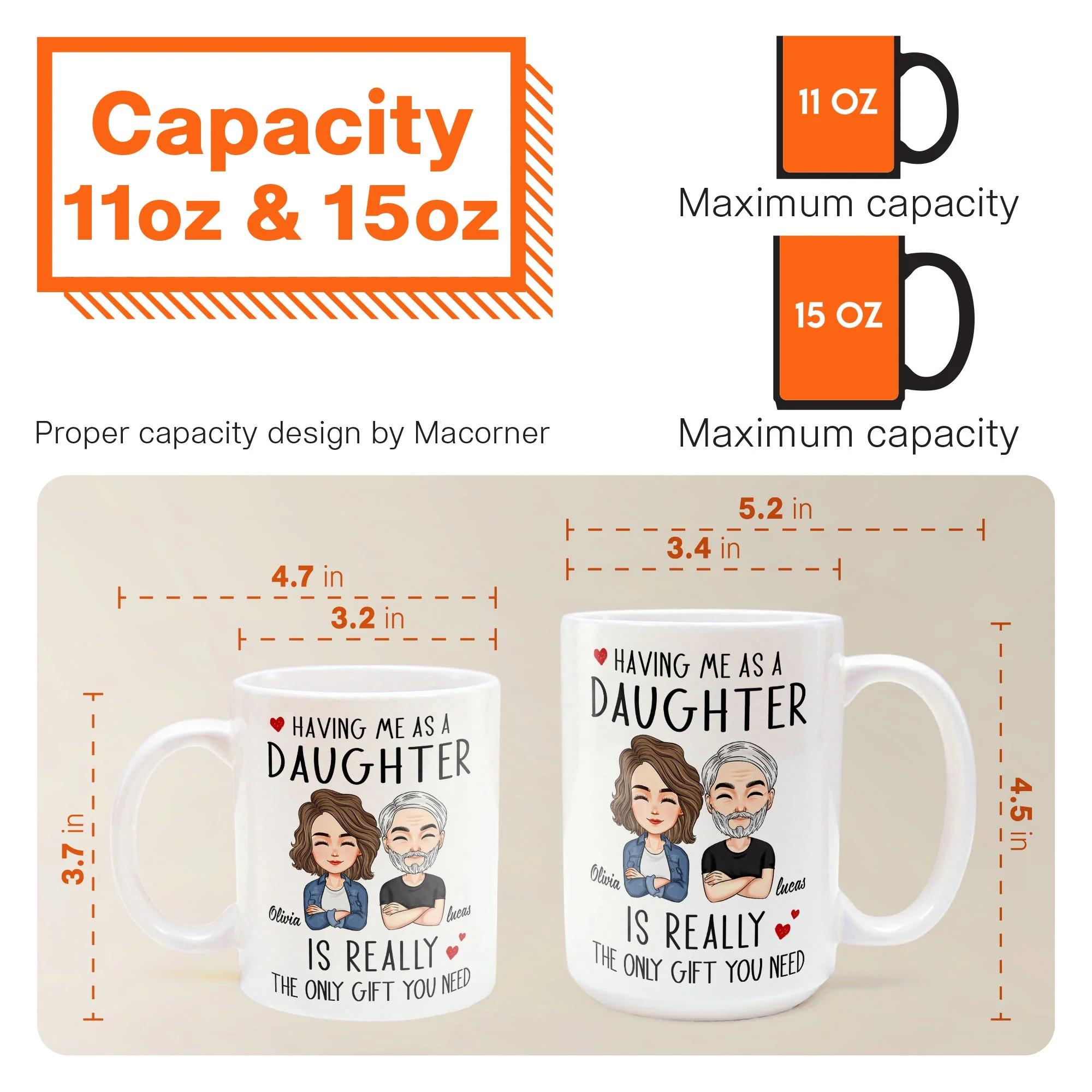 Having Me As A Daughter/Son - Personalized Mug - Image 9