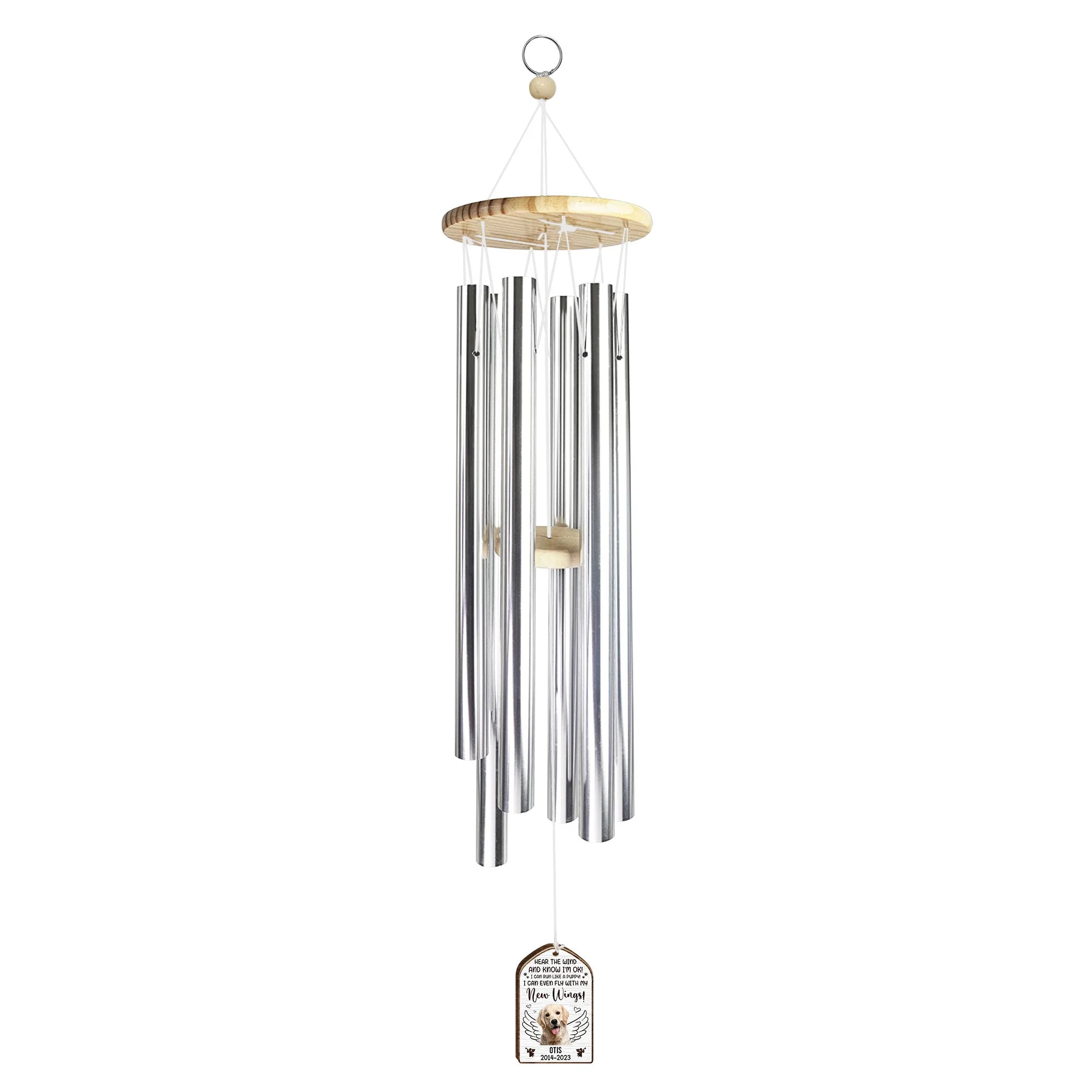 Hear The Wind And Know I'm Ok! - Personalized Photo Wind Chimes - Image 4