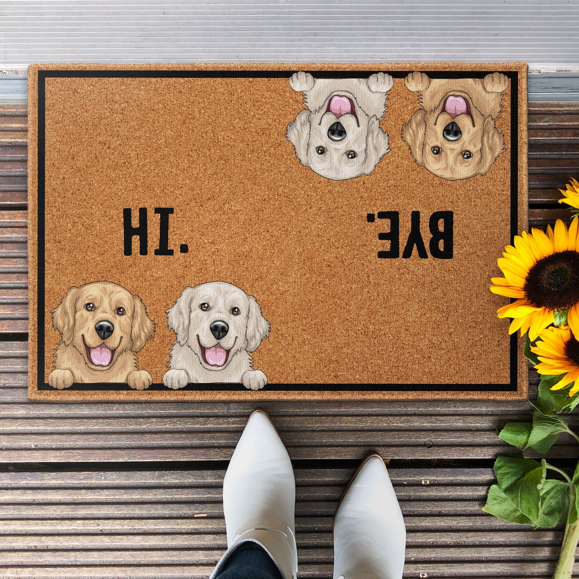 Hello. Goodbye. - Personalized Doormat - Gift For Family Members, Porch Decoration, Pet Parents, Pet Lovers, Dog Mom, Dog Dad, Cat Mom, Cat Dad - Image 2