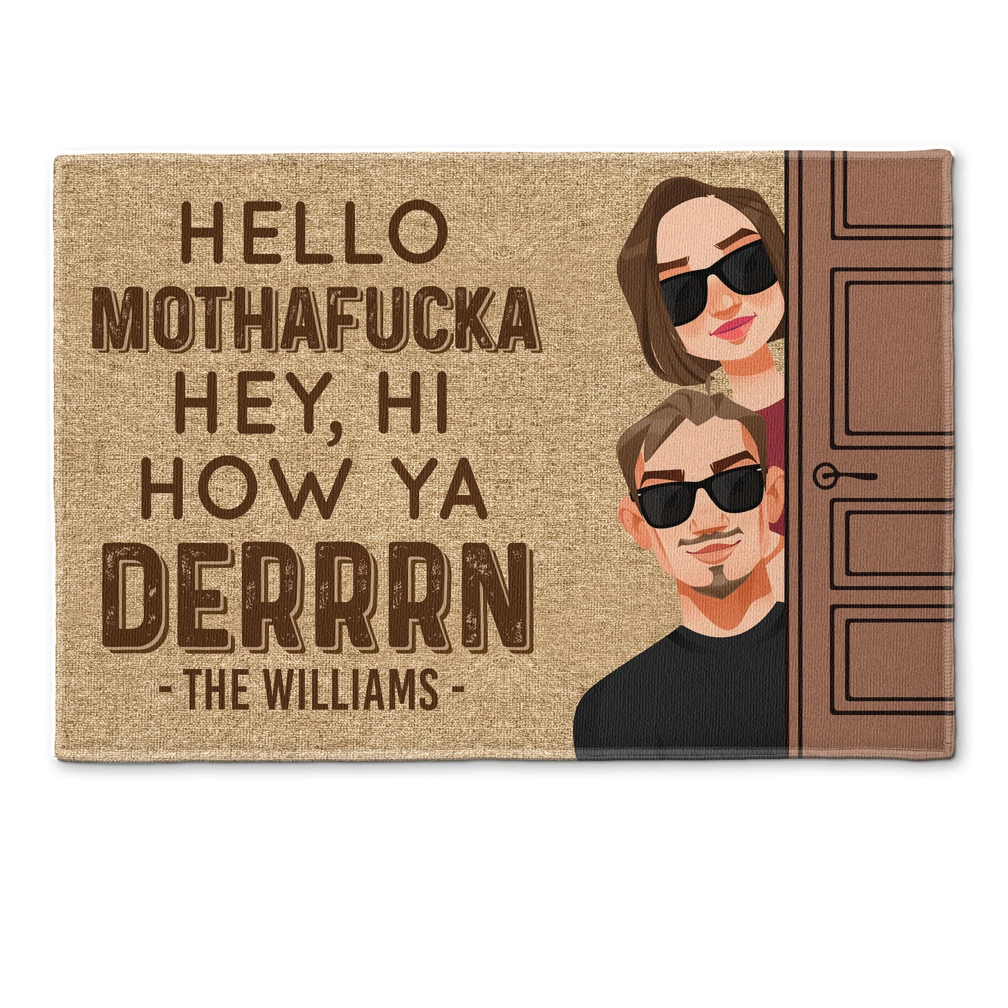 Hello Mothafucka - Personalized Doormat - Image 2