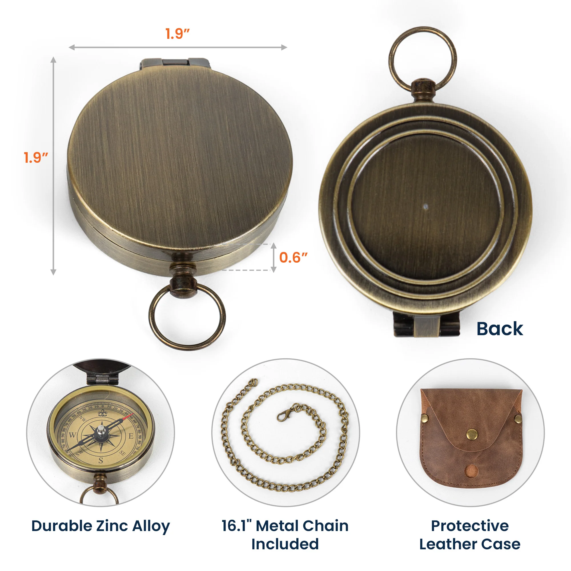 Hidden Message - Reminder For Him, Husband, Boyfriend - Personalized Compass - Image 6