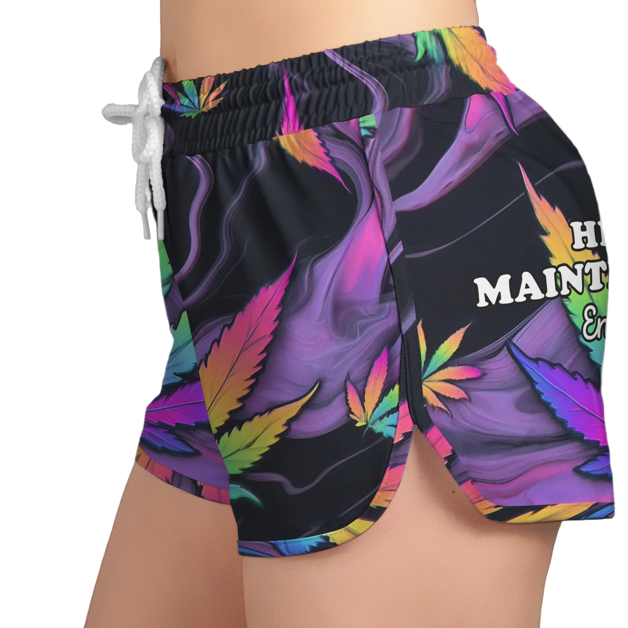 High Maintenance Lil' Pothead Smell Like Weed - Custom Dolphin Shorts - Image 3