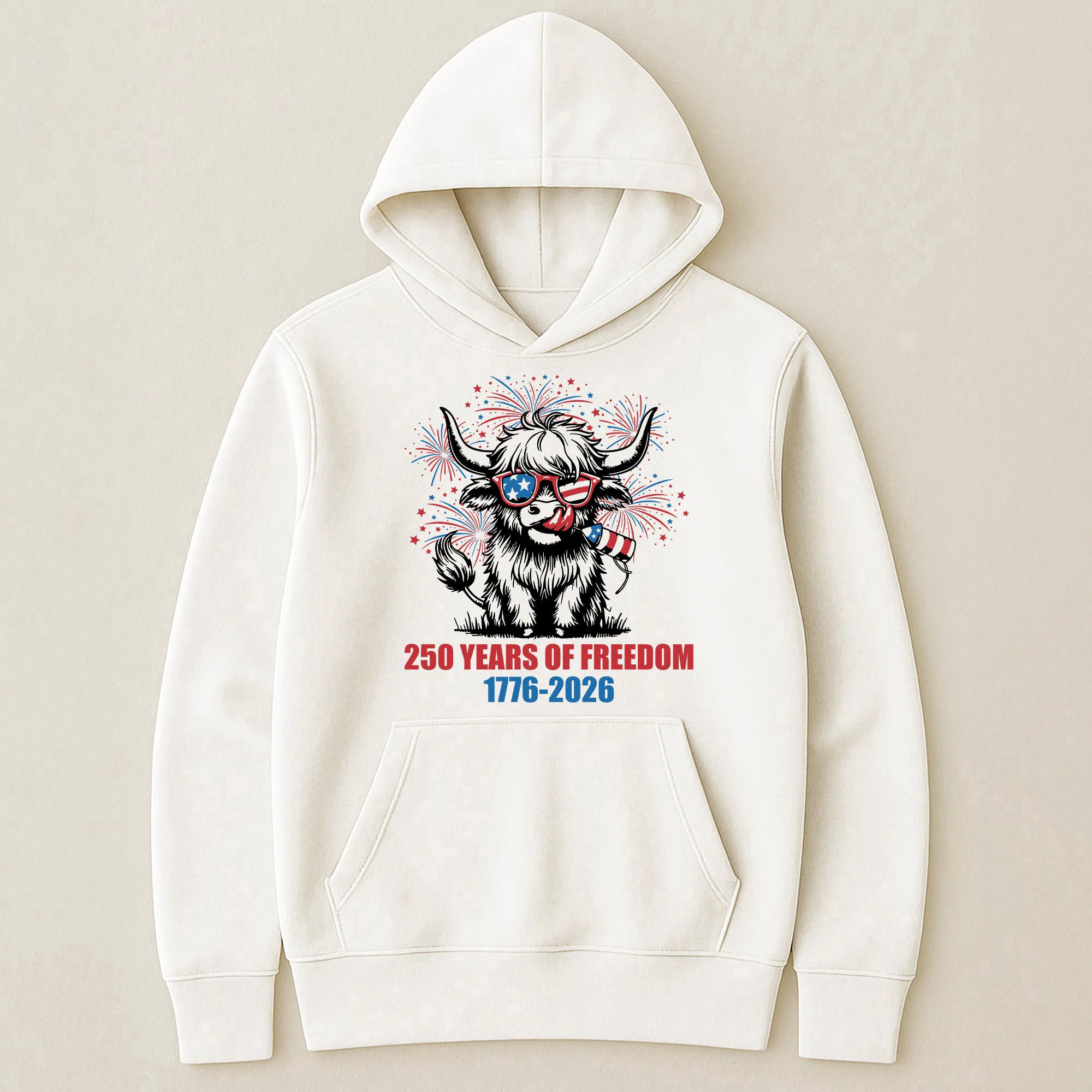 Highland Cow 250 Years Of Freedom - Shirt - Image 4
