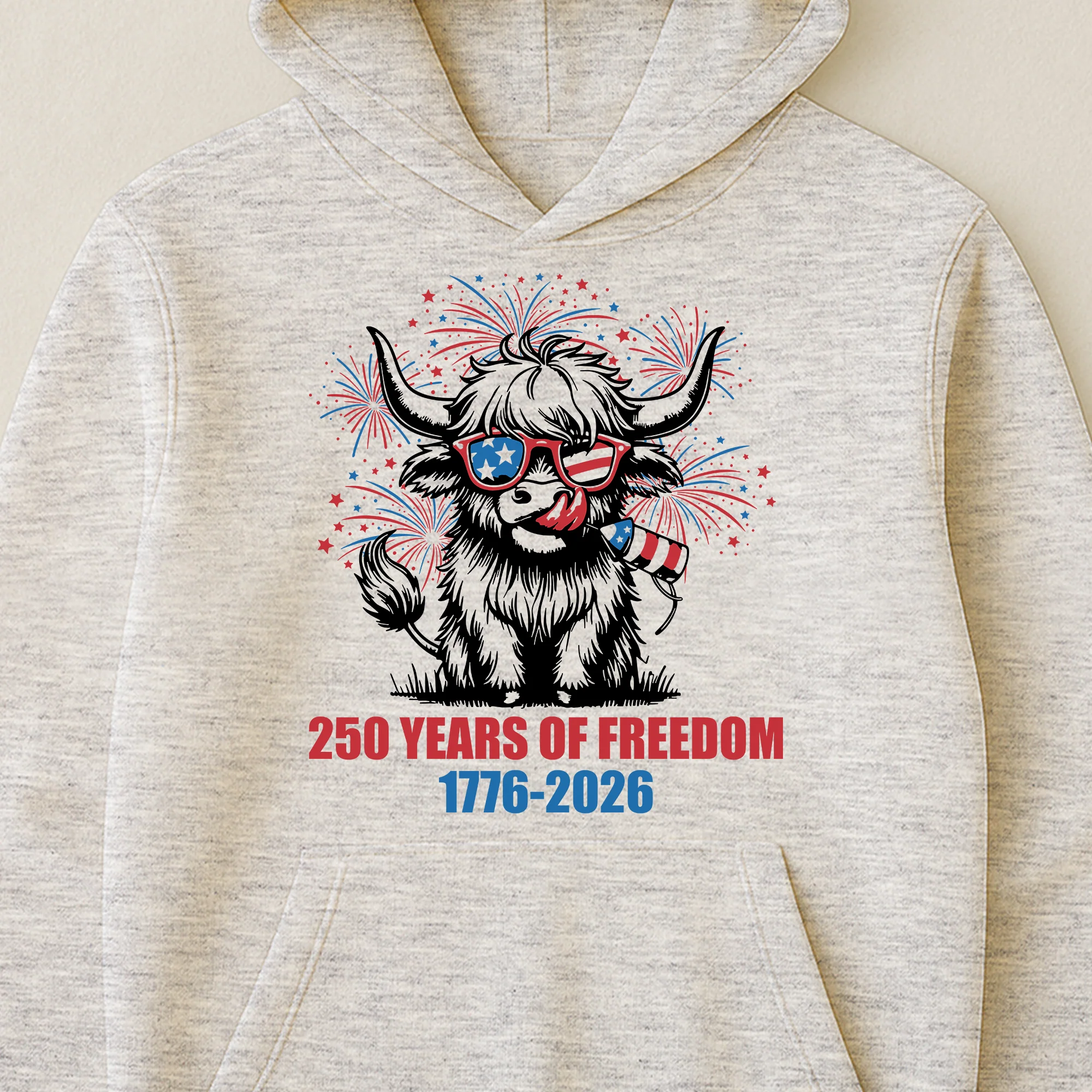 Highland Cow 250 Years Of Freedom - Shirt - Image 8
