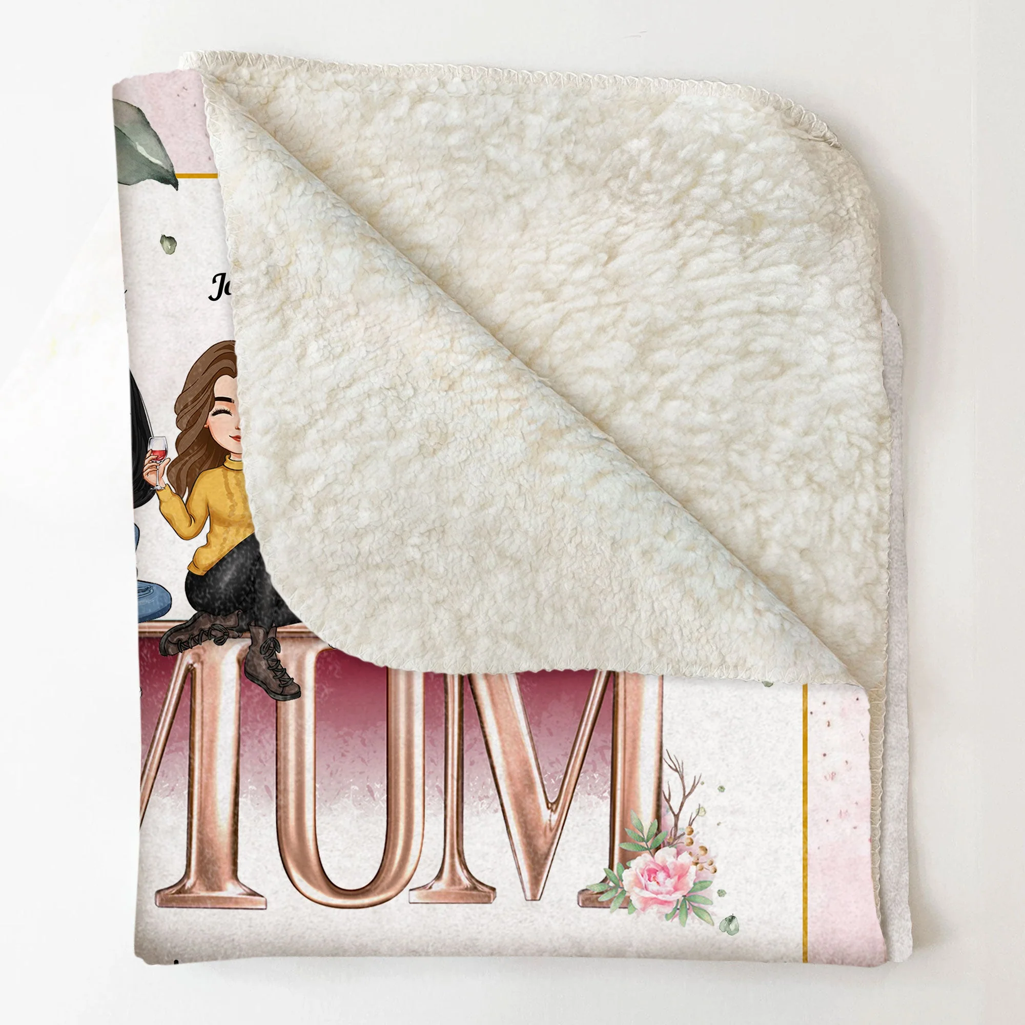 Hold It Tight And Feel Our Love Within It - Personalized Blanket - Birthday Mother's Day Gift For Mom, Mum - Image 5