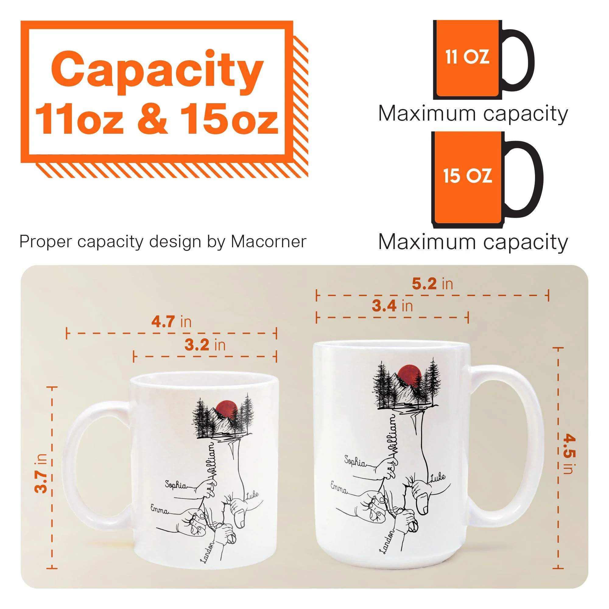 Holding Dad's Hand - Personalized Mug - Image 6