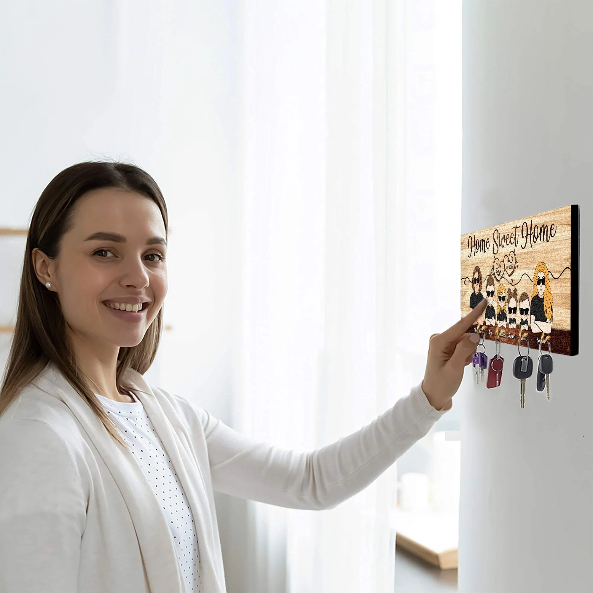 Home Sweet Home - Personalized Key Holder - Image 6