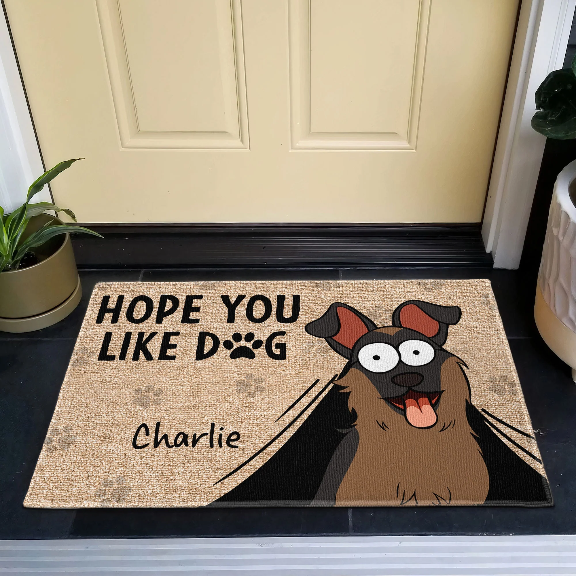 Hope You Like Dogs - New Version - Personalized Doormat - Image 4