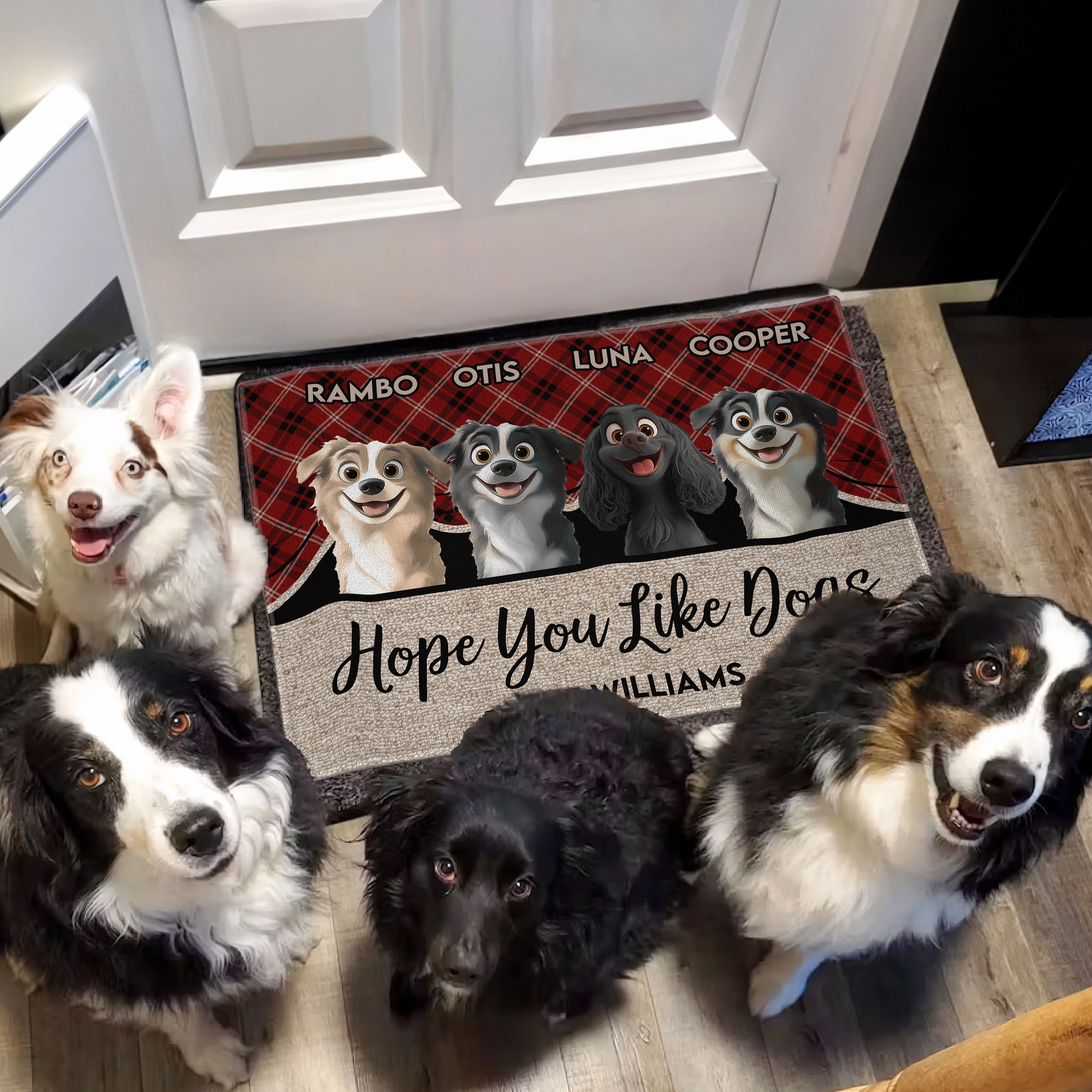 Hope You Like Dogs - Personalized Doormat - Image 2