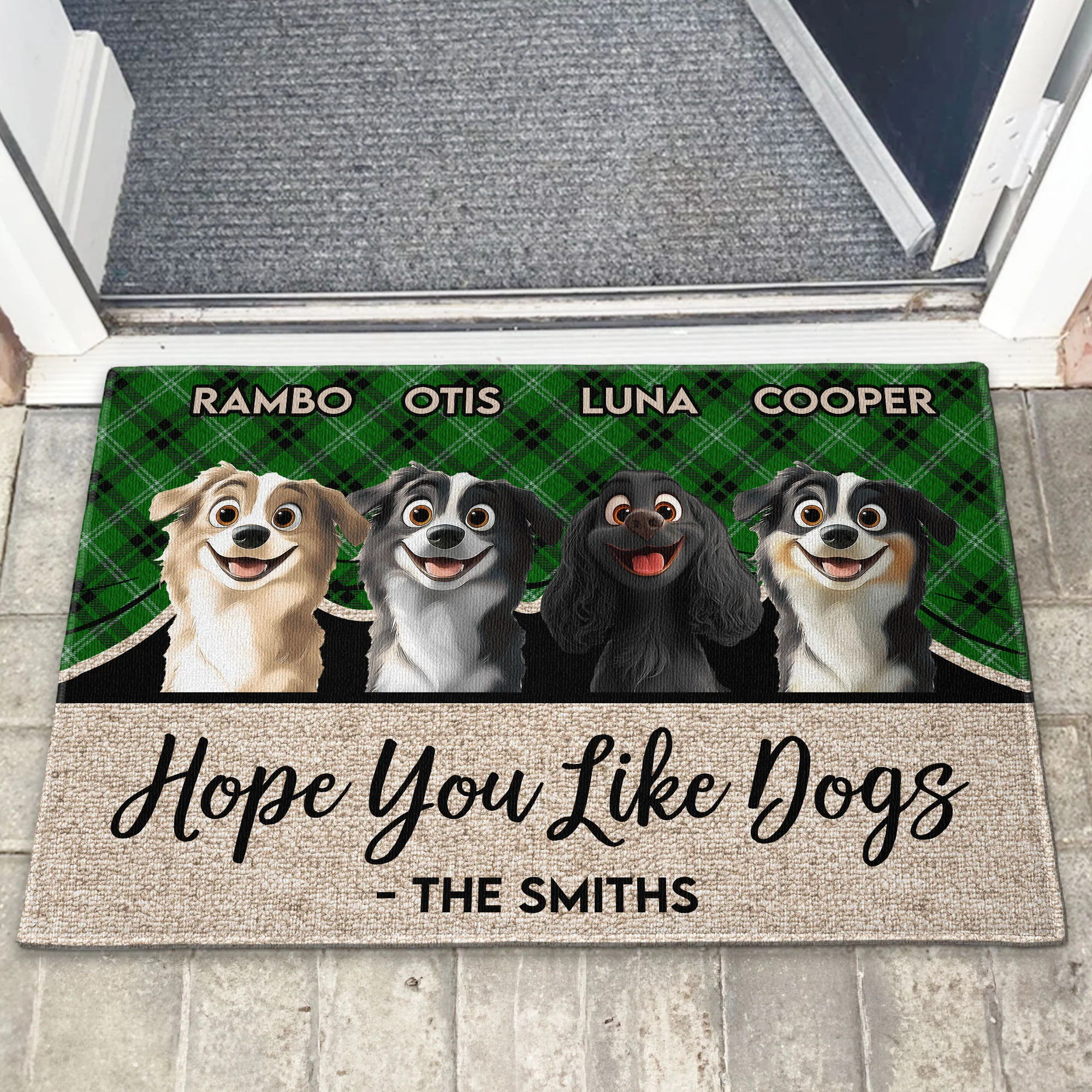 Hope You Like Dogs - Personalized Doormat - Image 4