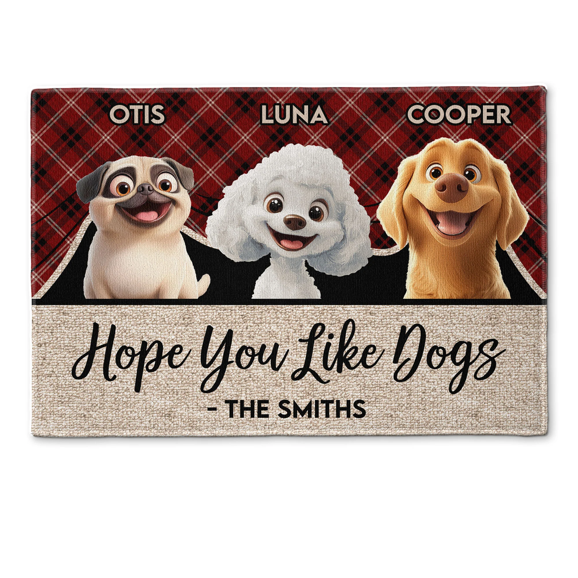 Hope You Like Dogs - Personalized Doormat - Image 6
