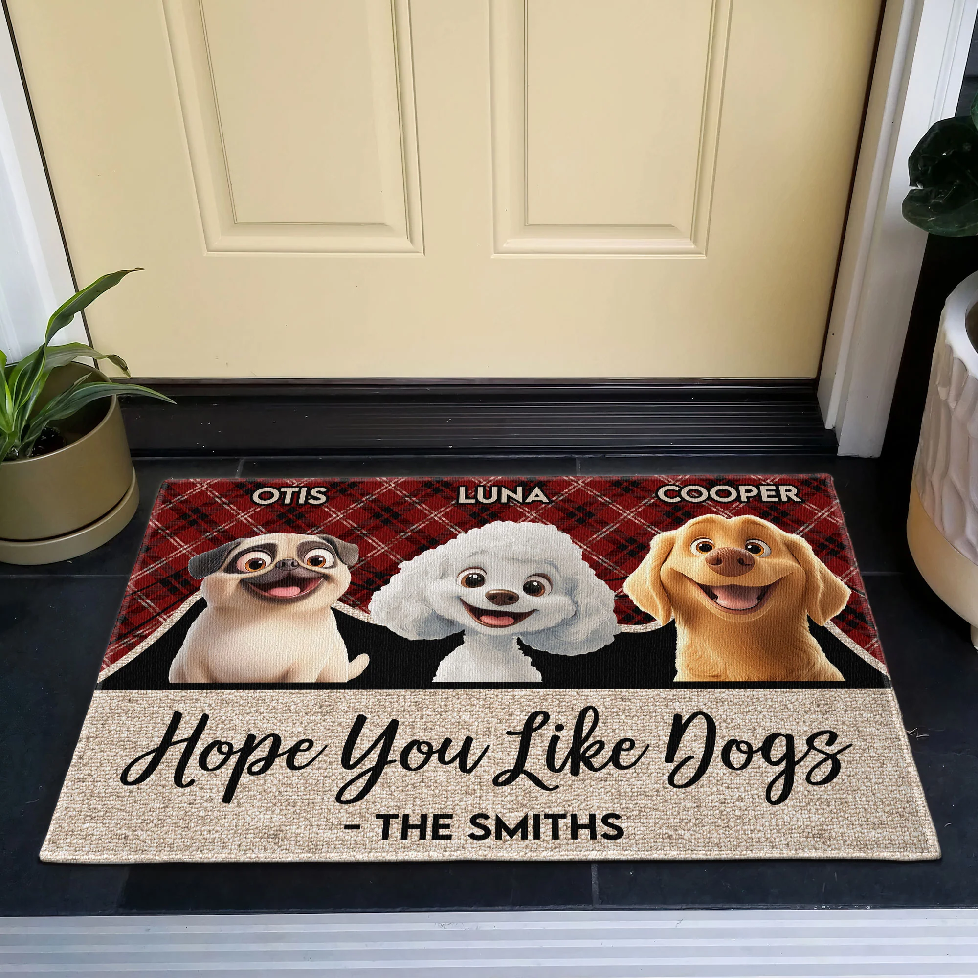 Hope You Like Dogs - Personalized Doormat - Image 7
