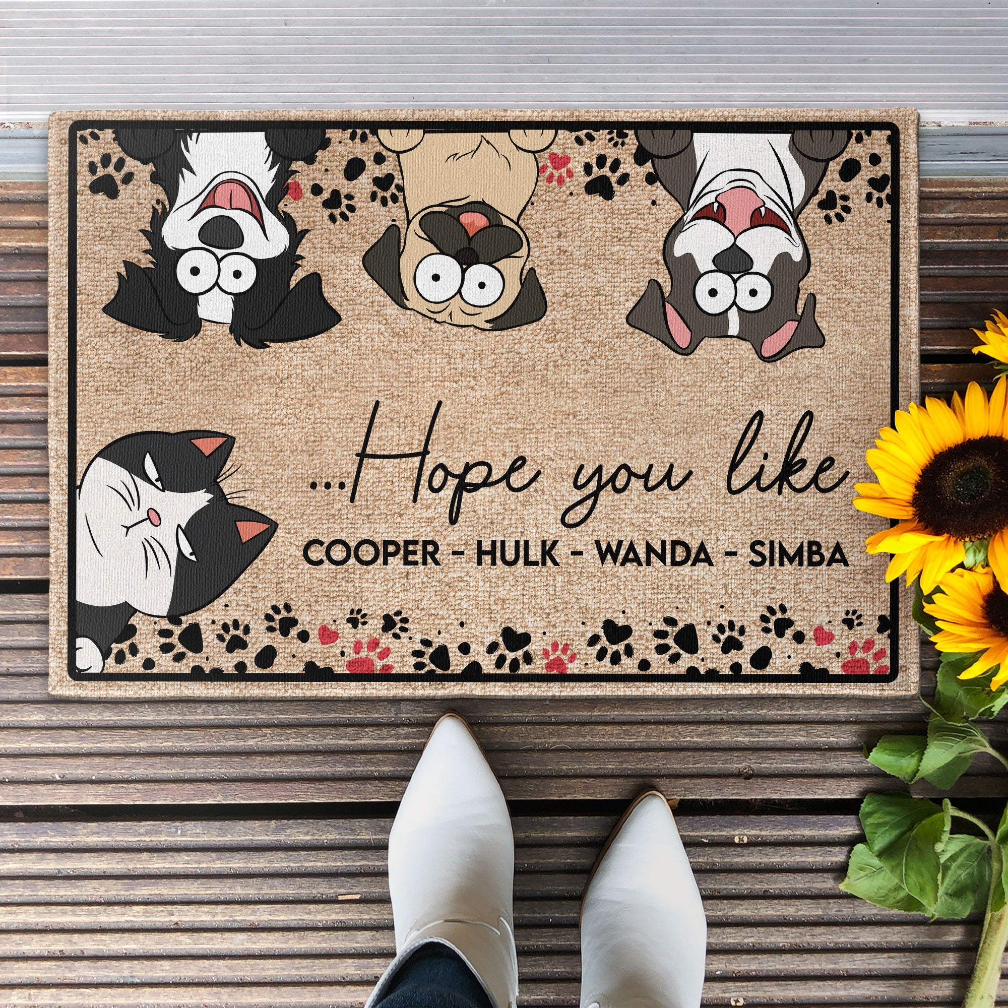 Hope You Like Dogs - Personalized Doormat - Image 2