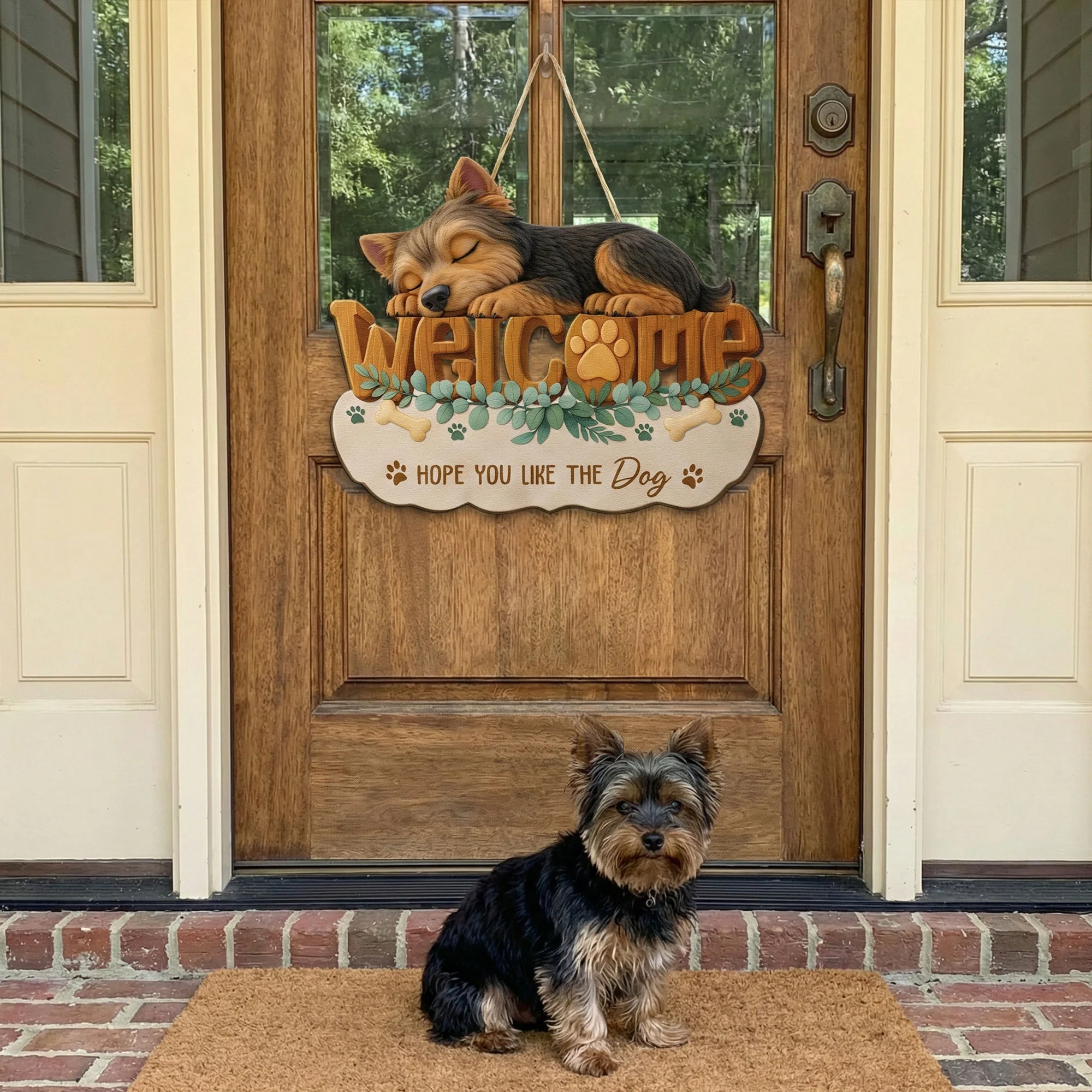 Hope You Like Dogs - Personalized Wood Sign - Image 3