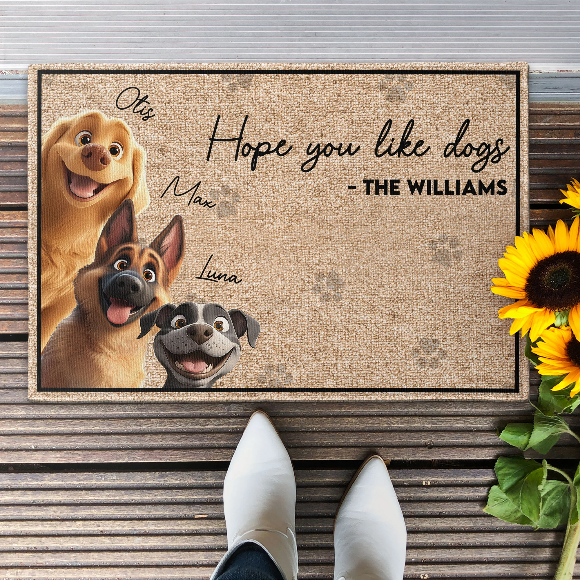 Hope You Like The Dog - Personalized Doormat - Image 6