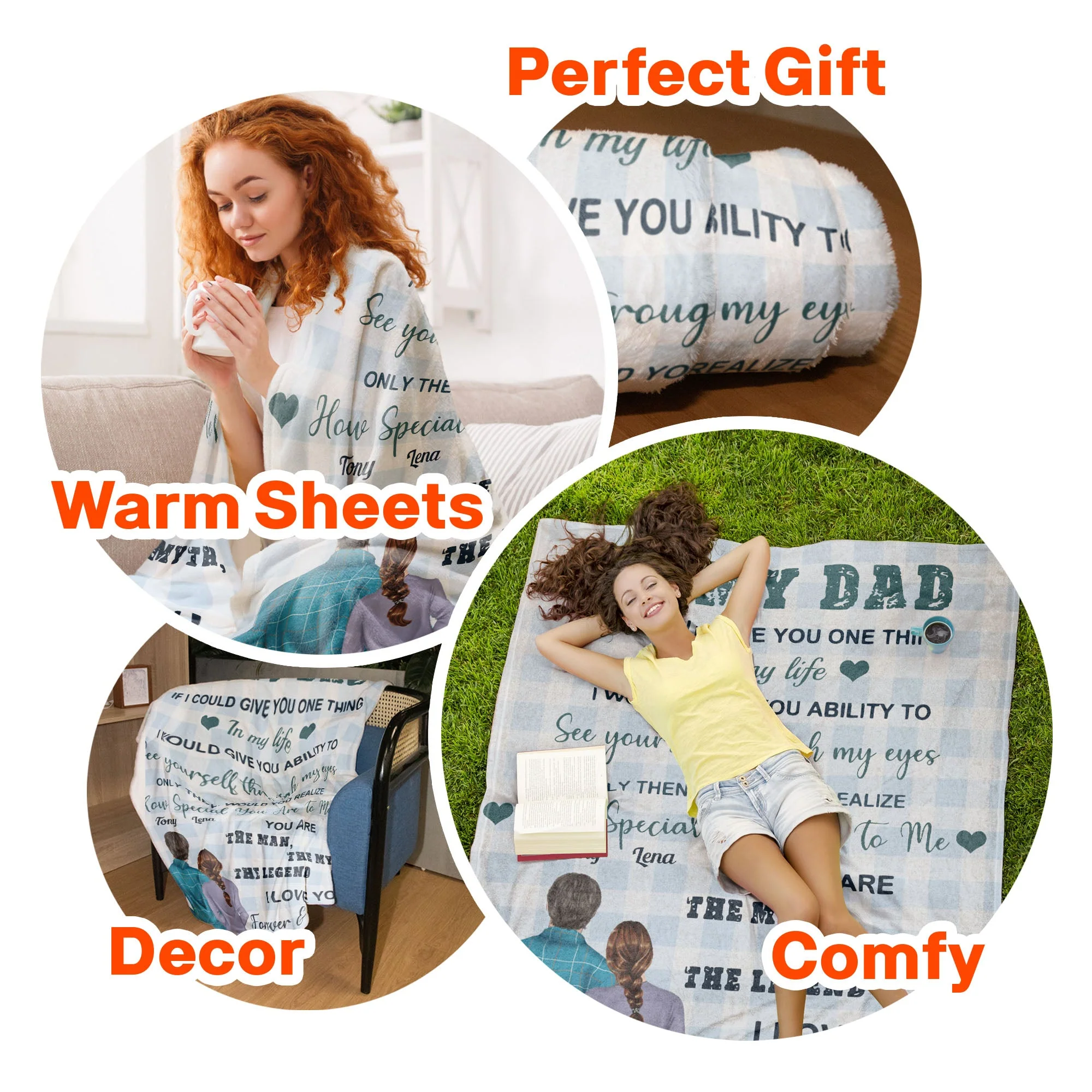 How Special You Are To Me Daddy - Personalized Blanket - Image 8