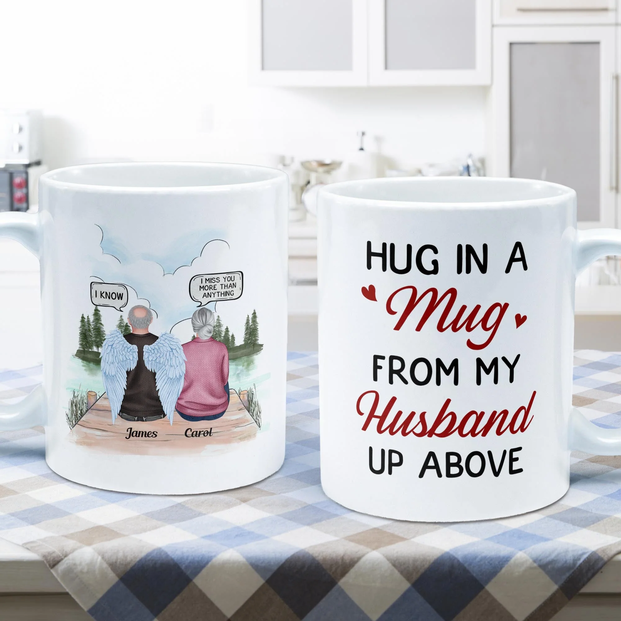 Hug In A Mug - Personalized Mug - Memorial Gift For Family Members - Image 7
