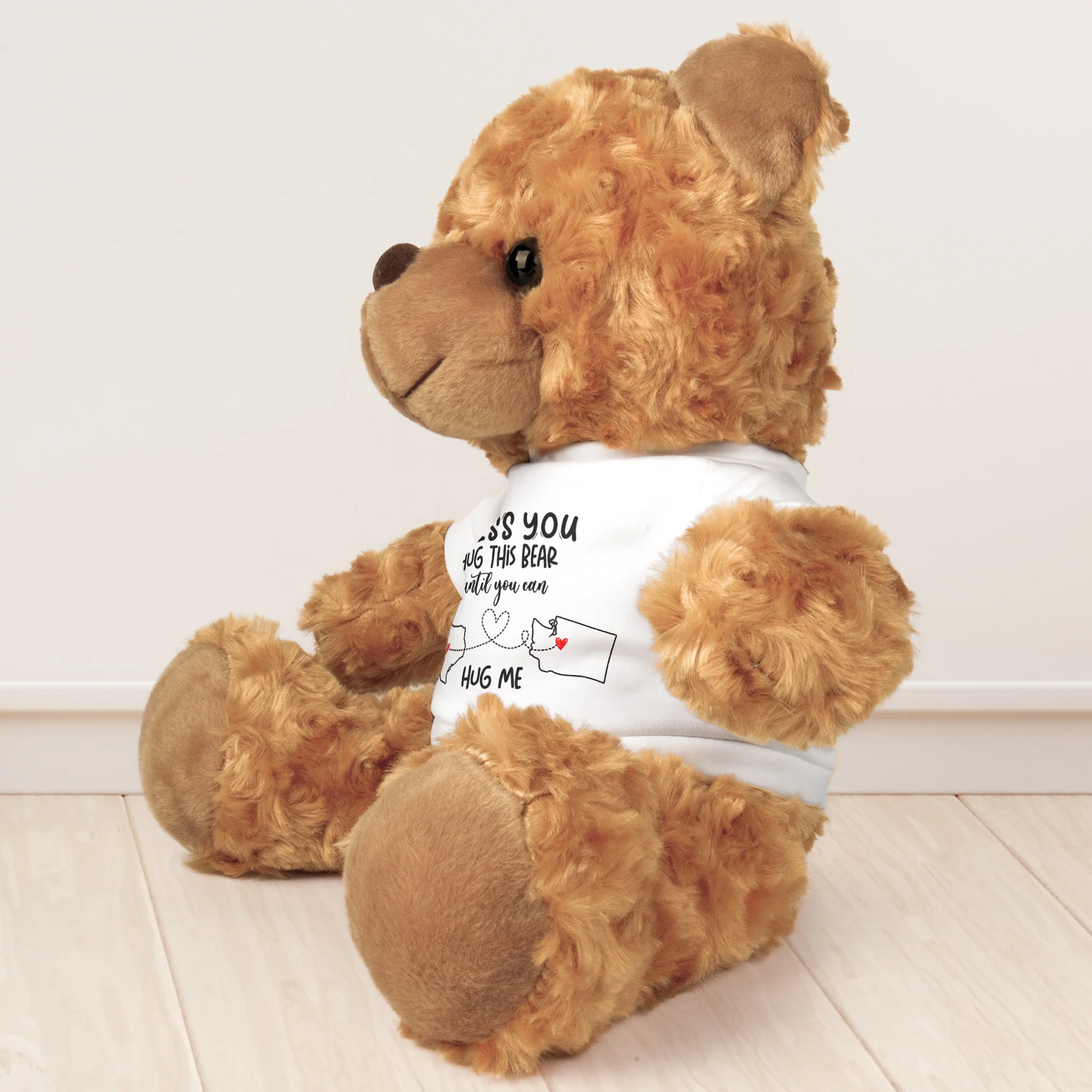 Hug This Bear Until You Can Hug Me - Teddy Bear With Personalized Shirt - Image 4