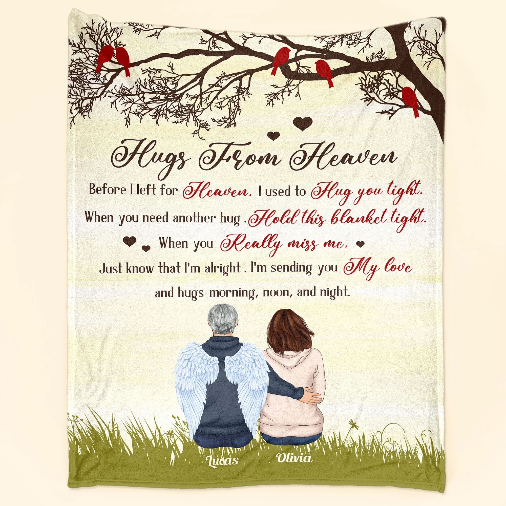Hugs From Heaven - Personalized Memory Blanket