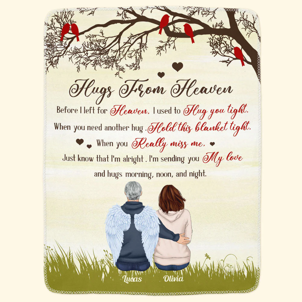 Hugs From Heaven - Personalized Memory Blanket - Image 3