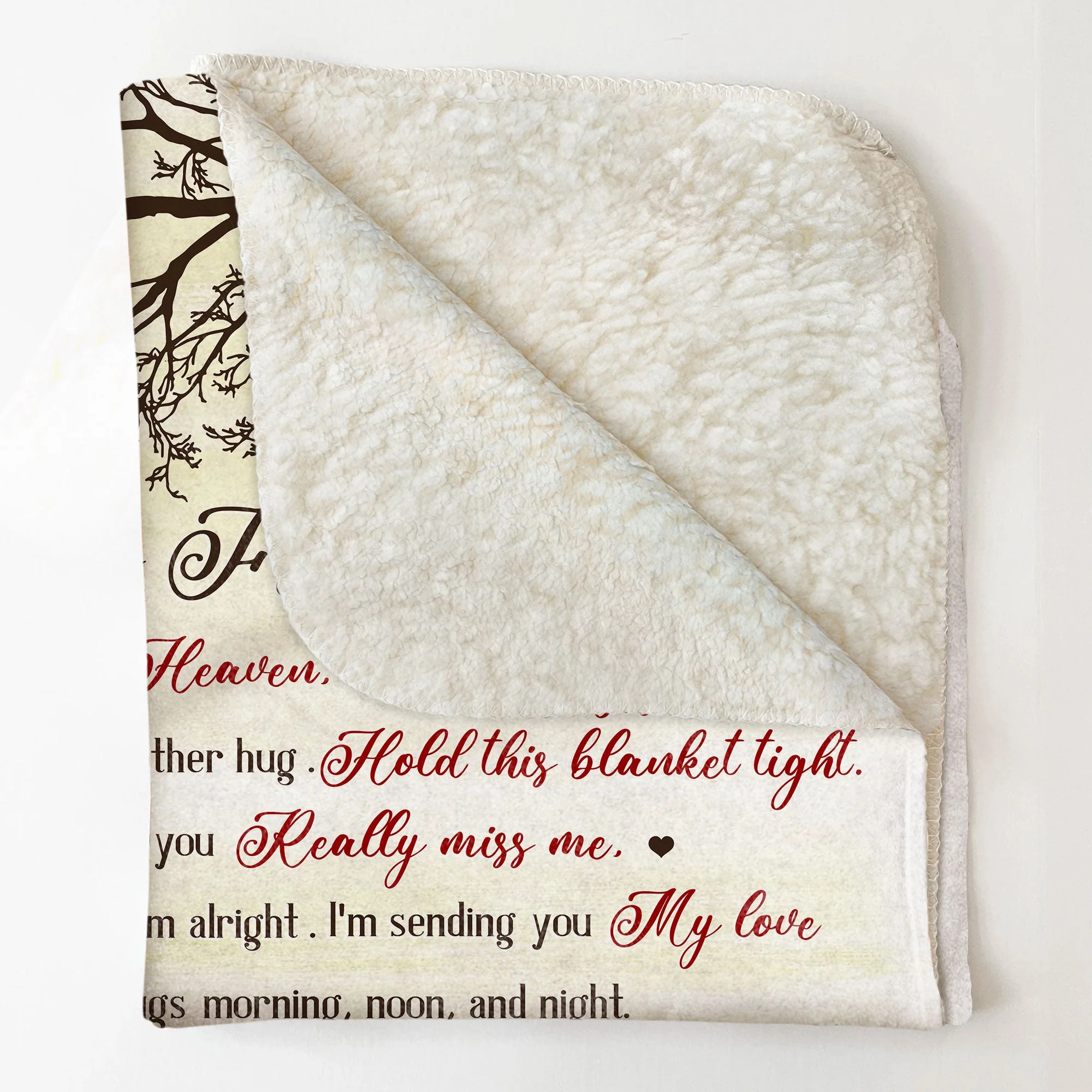 Hugs From Heaven - Personalized Memory Blanket - Image 4