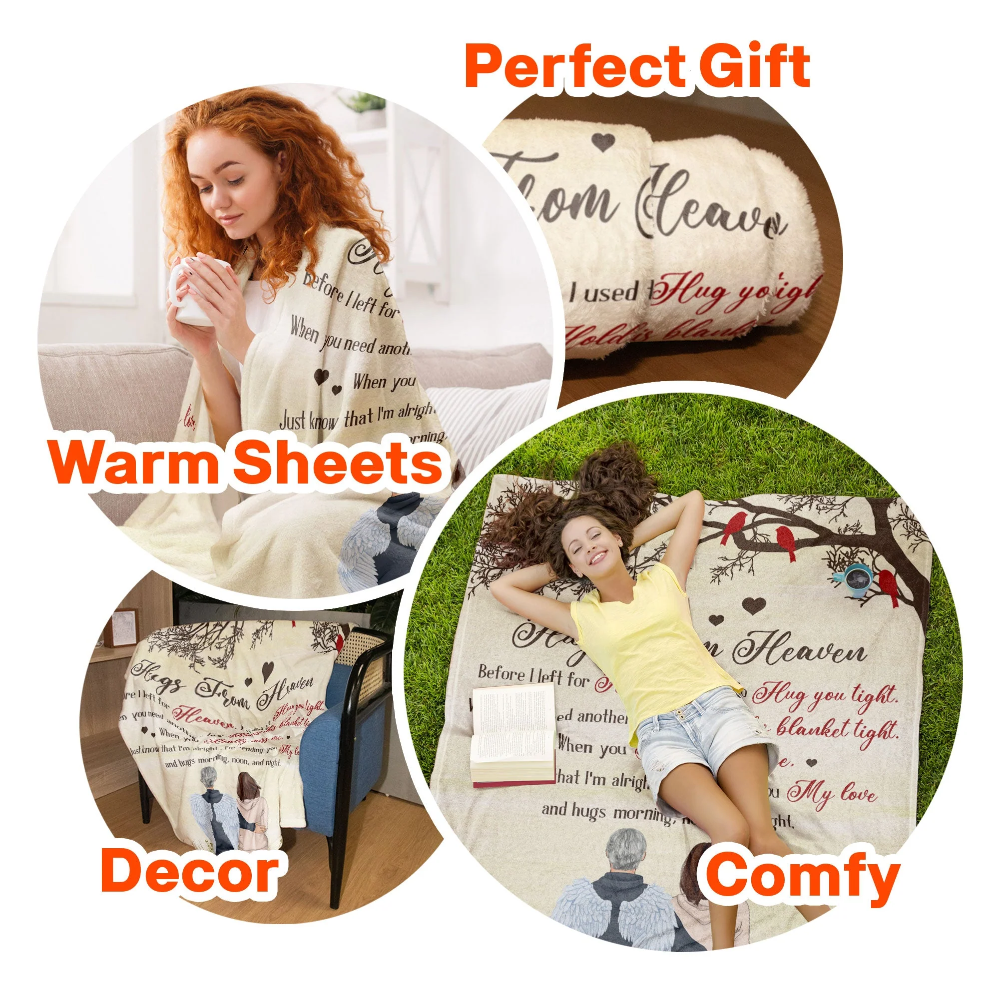 Hugs From Heaven - Personalized Memory Blanket - Image 7