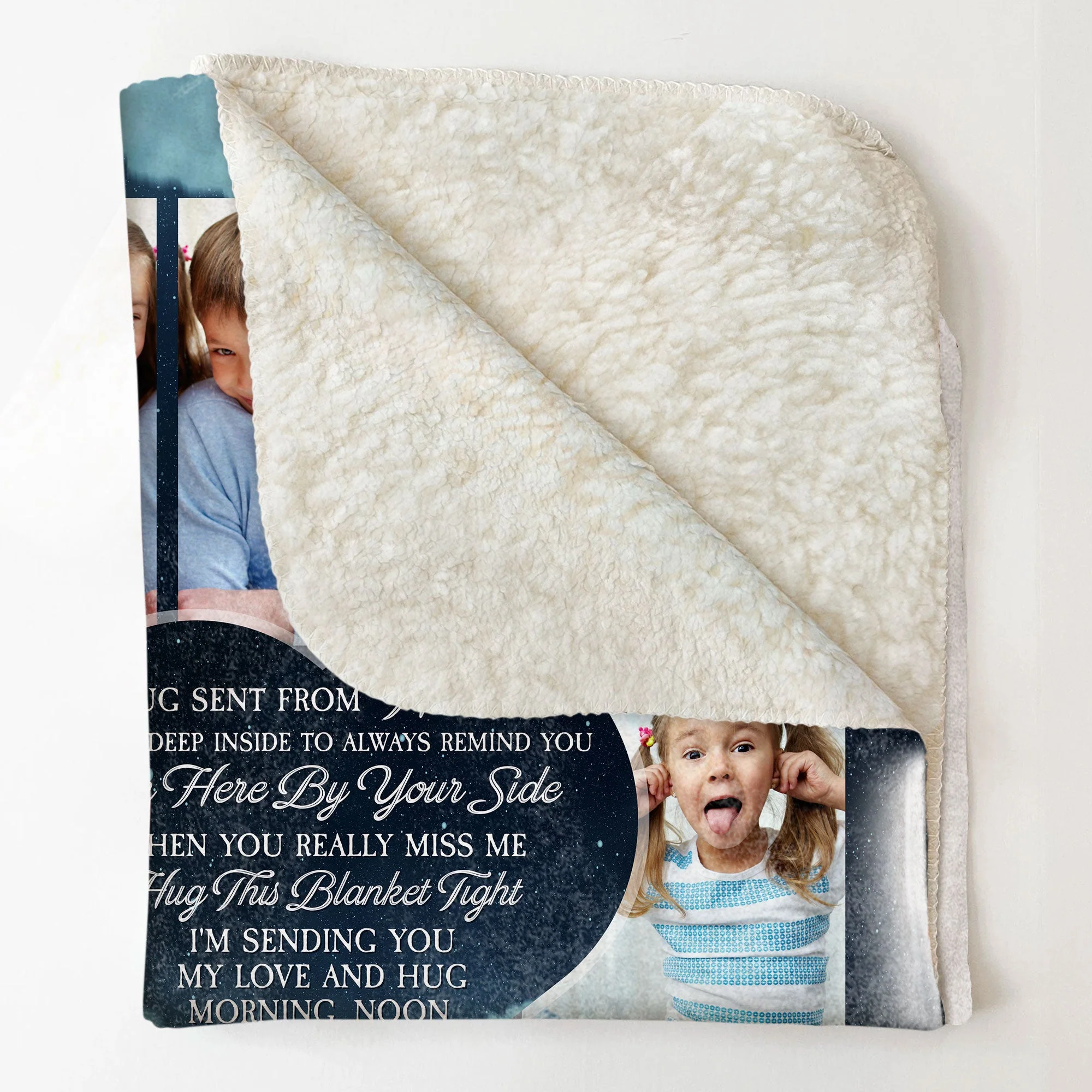 Hugs From Heaven - Personalized Memory Photo Blanket - Image 5