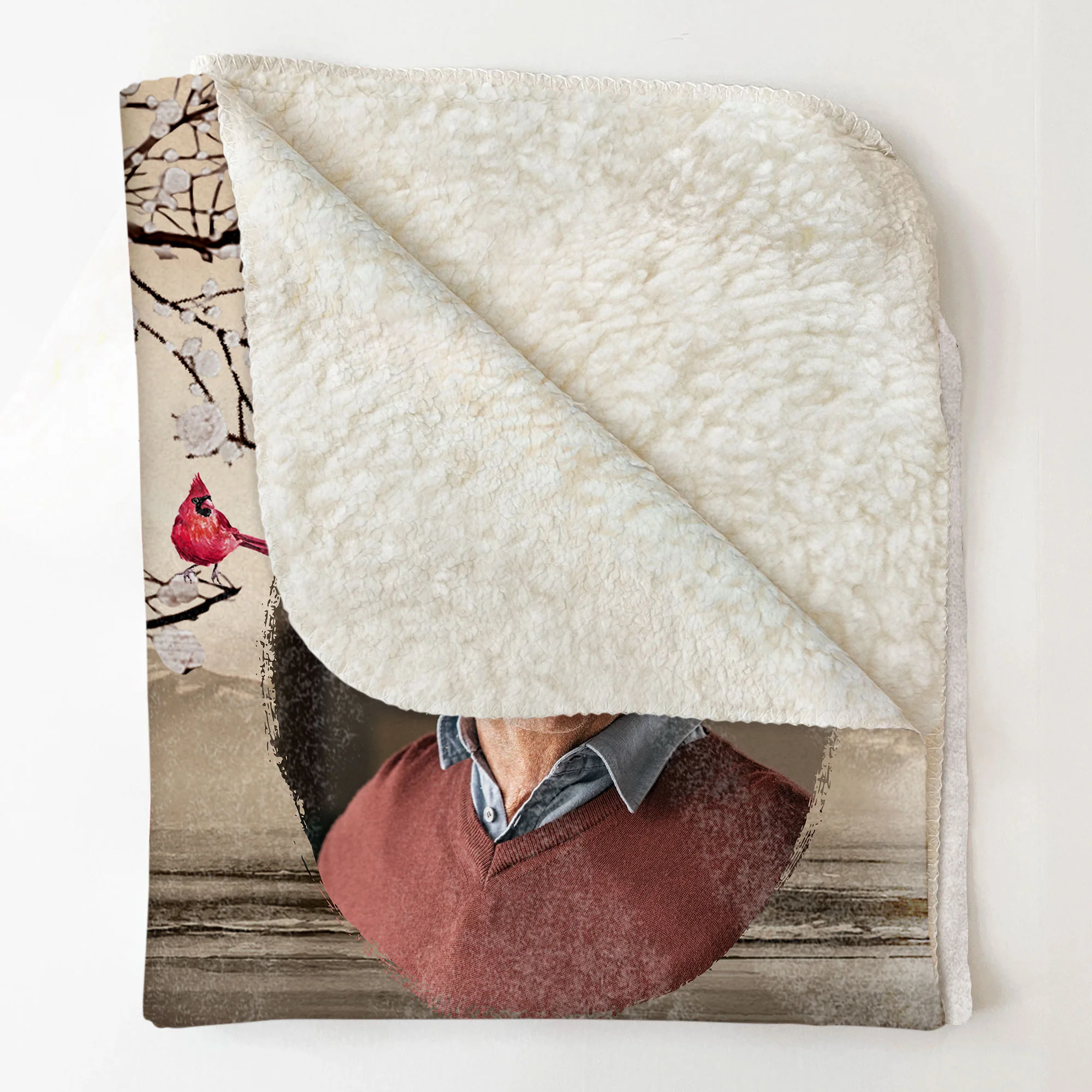 Hugs From Heaven Until We Meet Again - Personalized Photo Blanket - Image 6