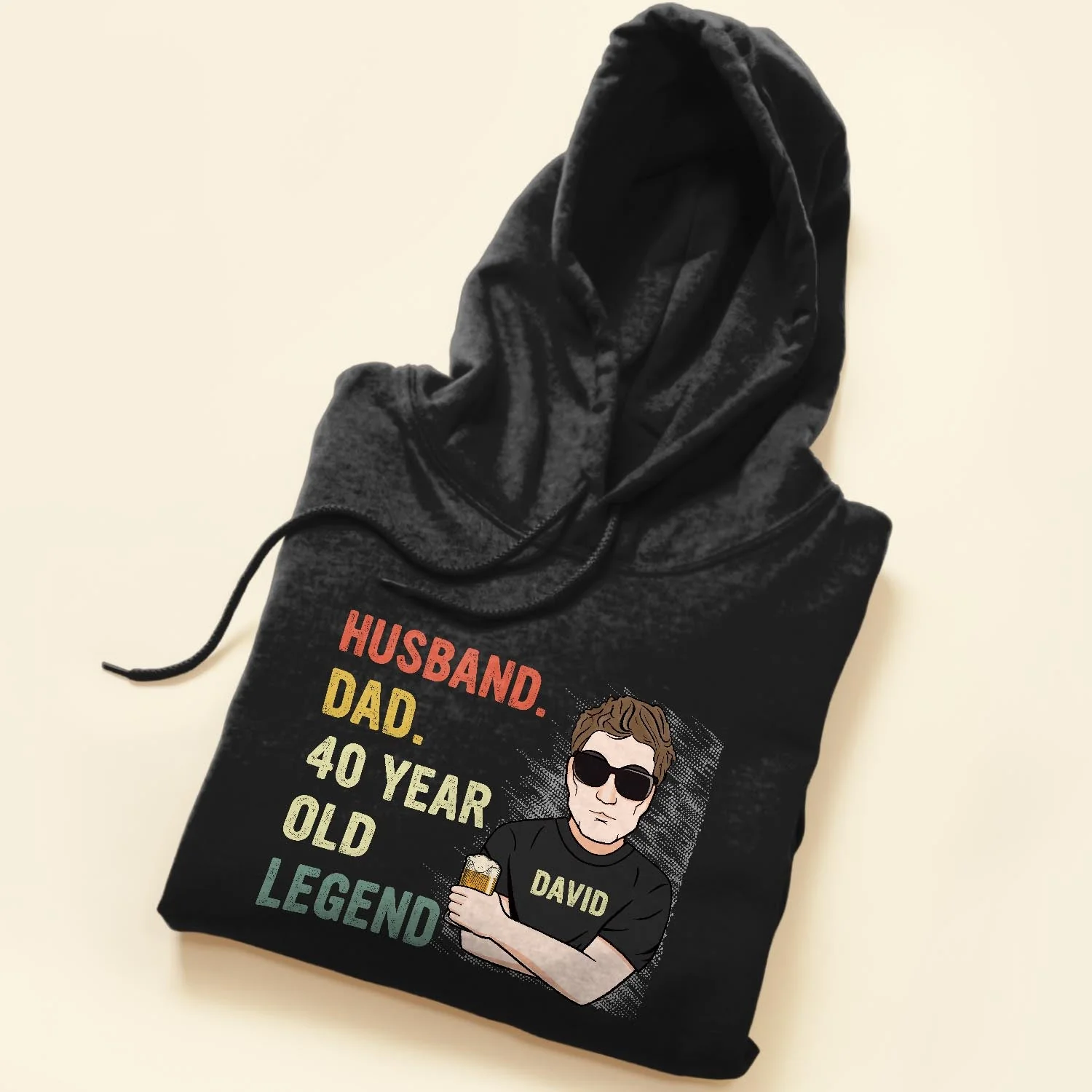 Husband Dad 40 Year Old Legend  - Personalized Shirt - Birthday, Father's Day Gift For Husband, Dad, Father, Papa - Image 5