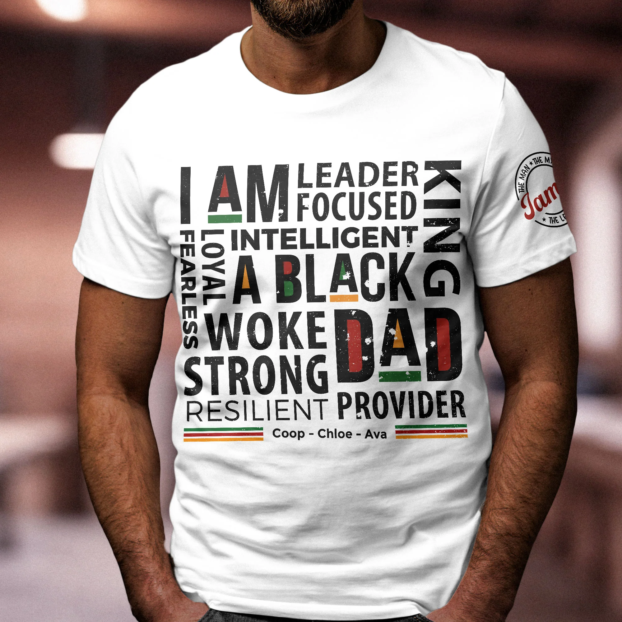 I Am A Black Dad - Personalized Shirt - Image 3