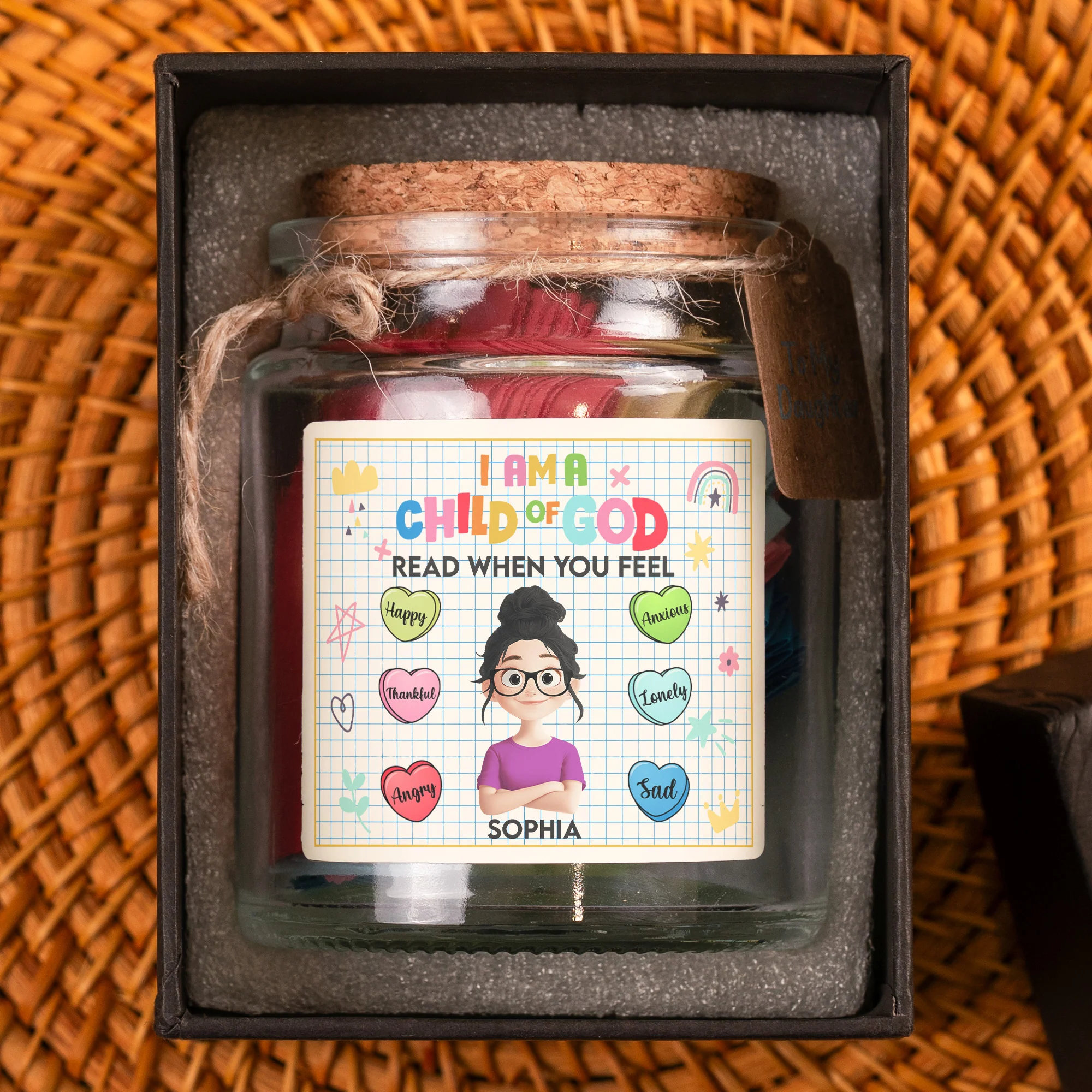 I Am A Child Of God - Read When You Feel - Personalized Bible Verse Jar - Image 5