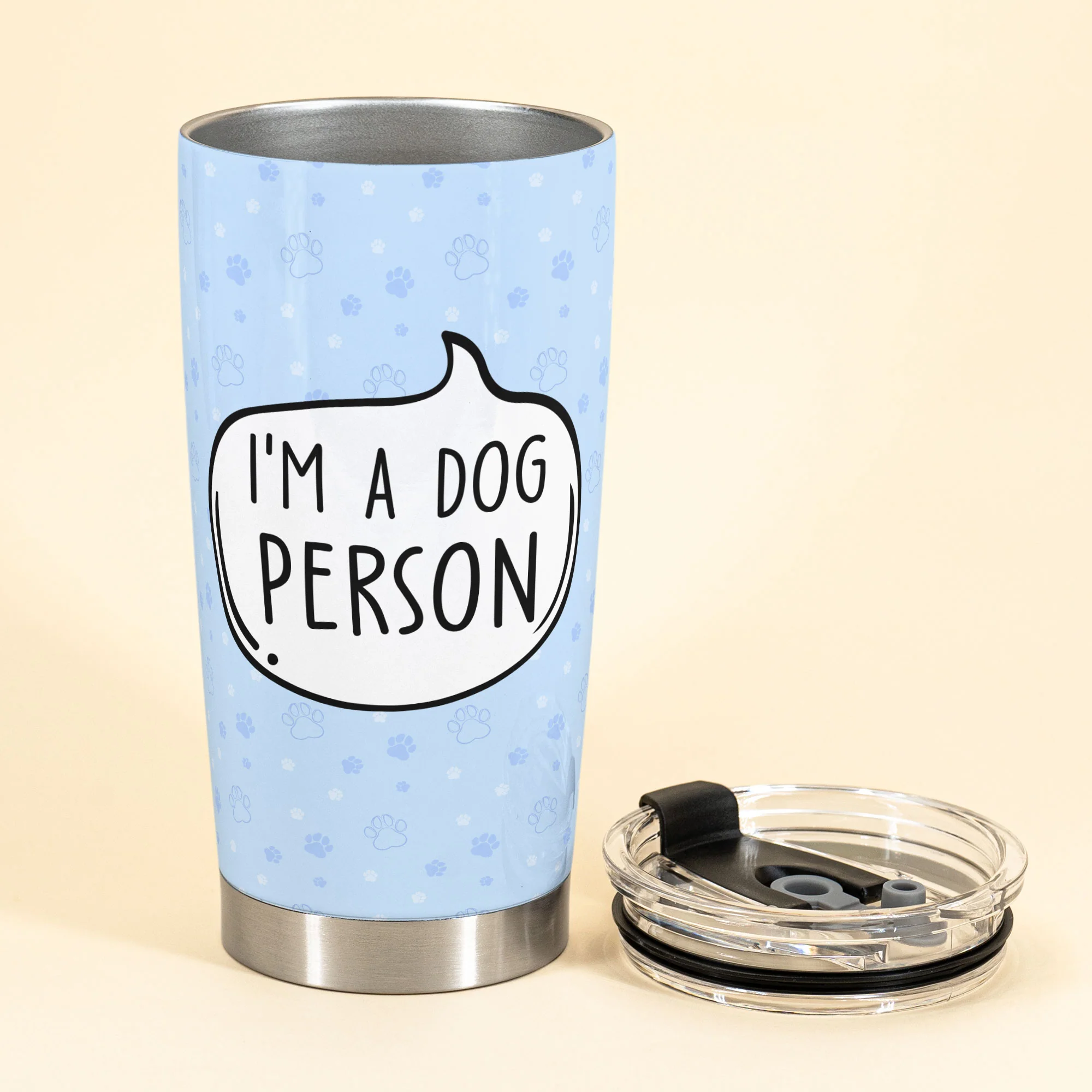 I Am A Dog Person - Personalized Tumbler Cup - Image 6